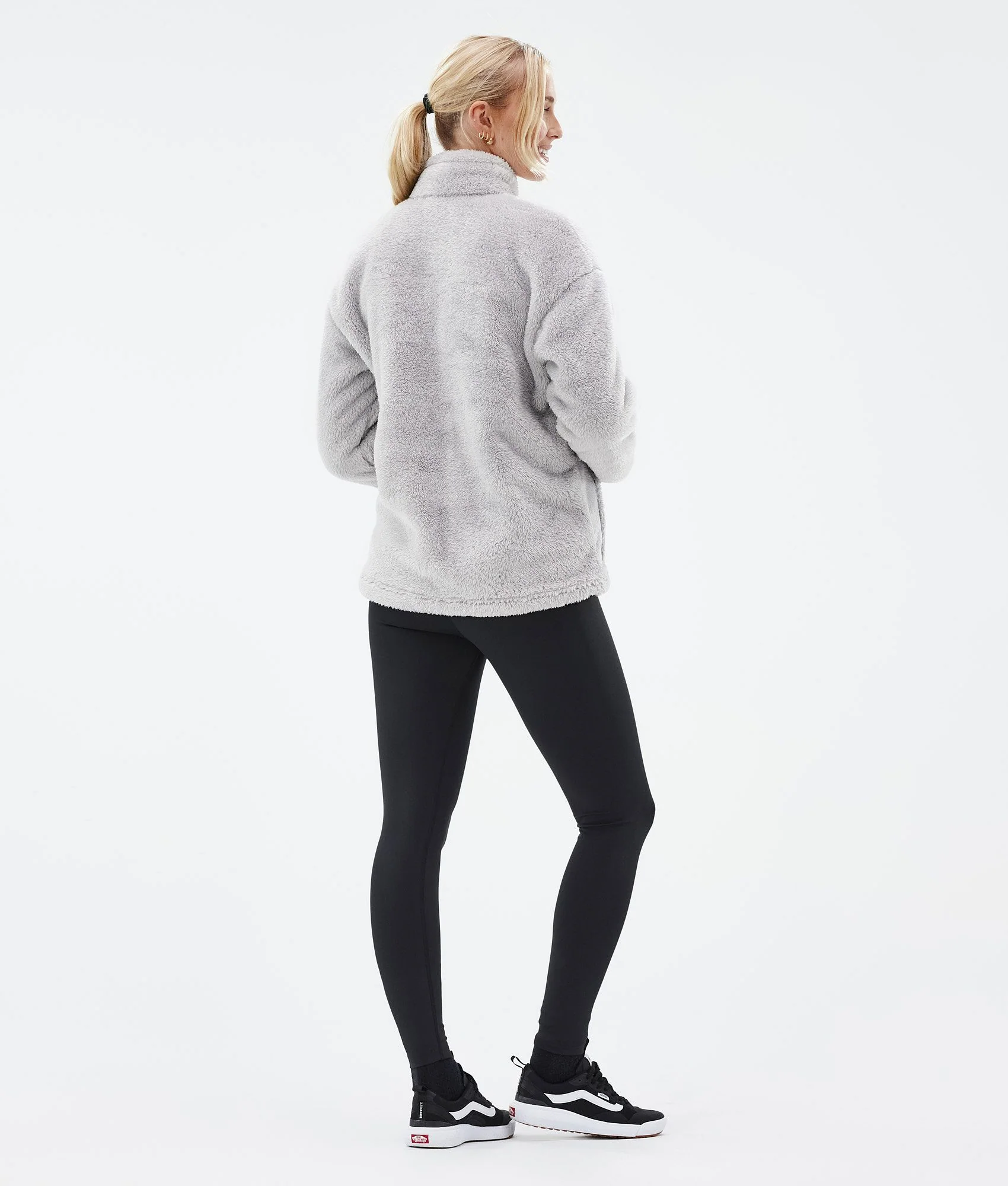 Fleece Sweater Women Light Grey