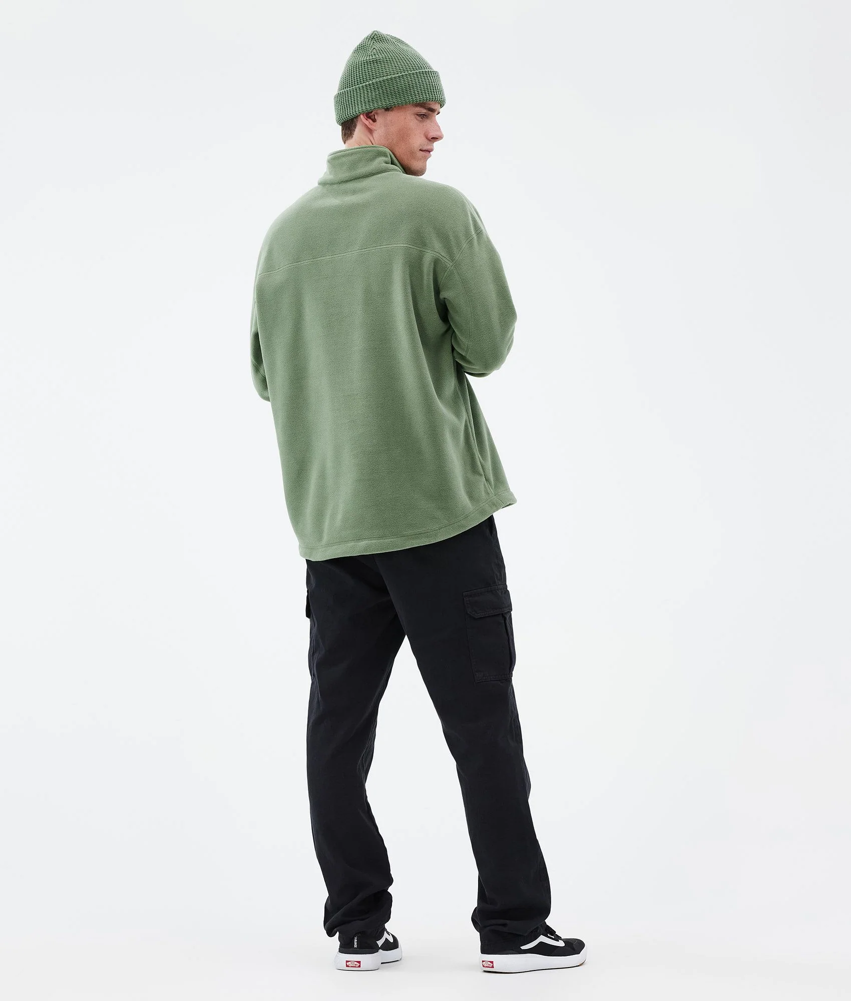 Fleece Sweater Men Moss Green