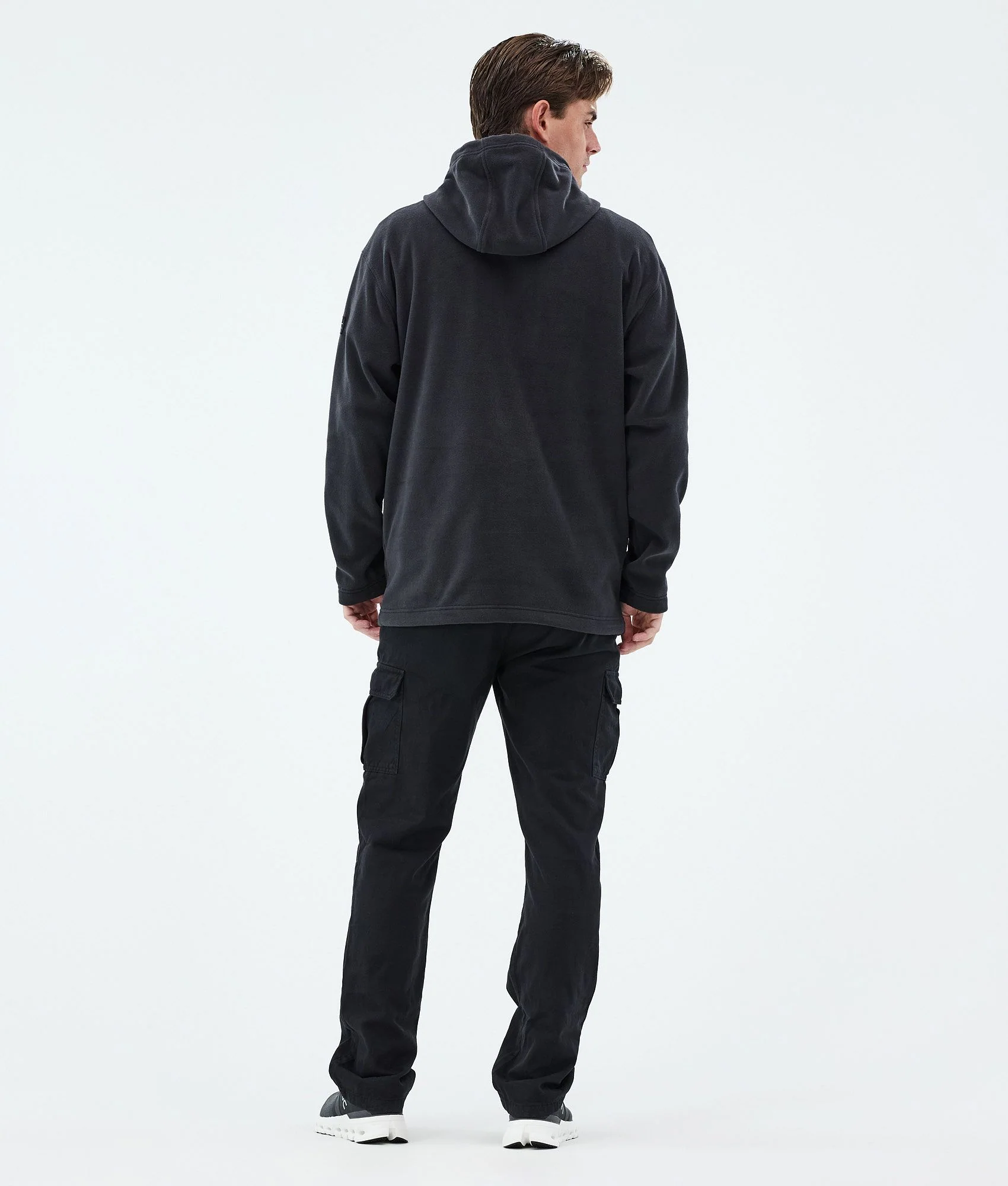 Fleece Hoodie Men Black
