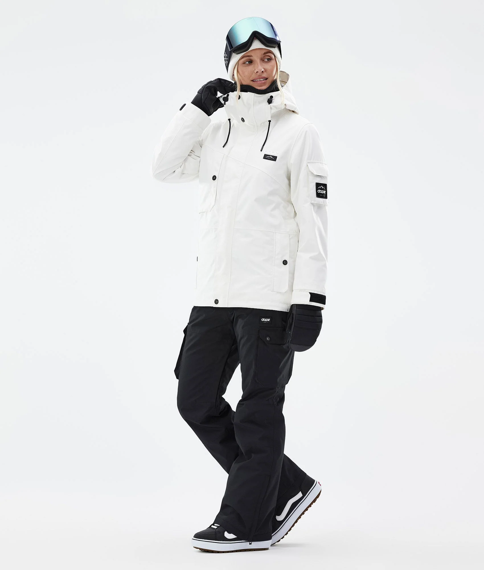 Snowboard Jacket Women Old White