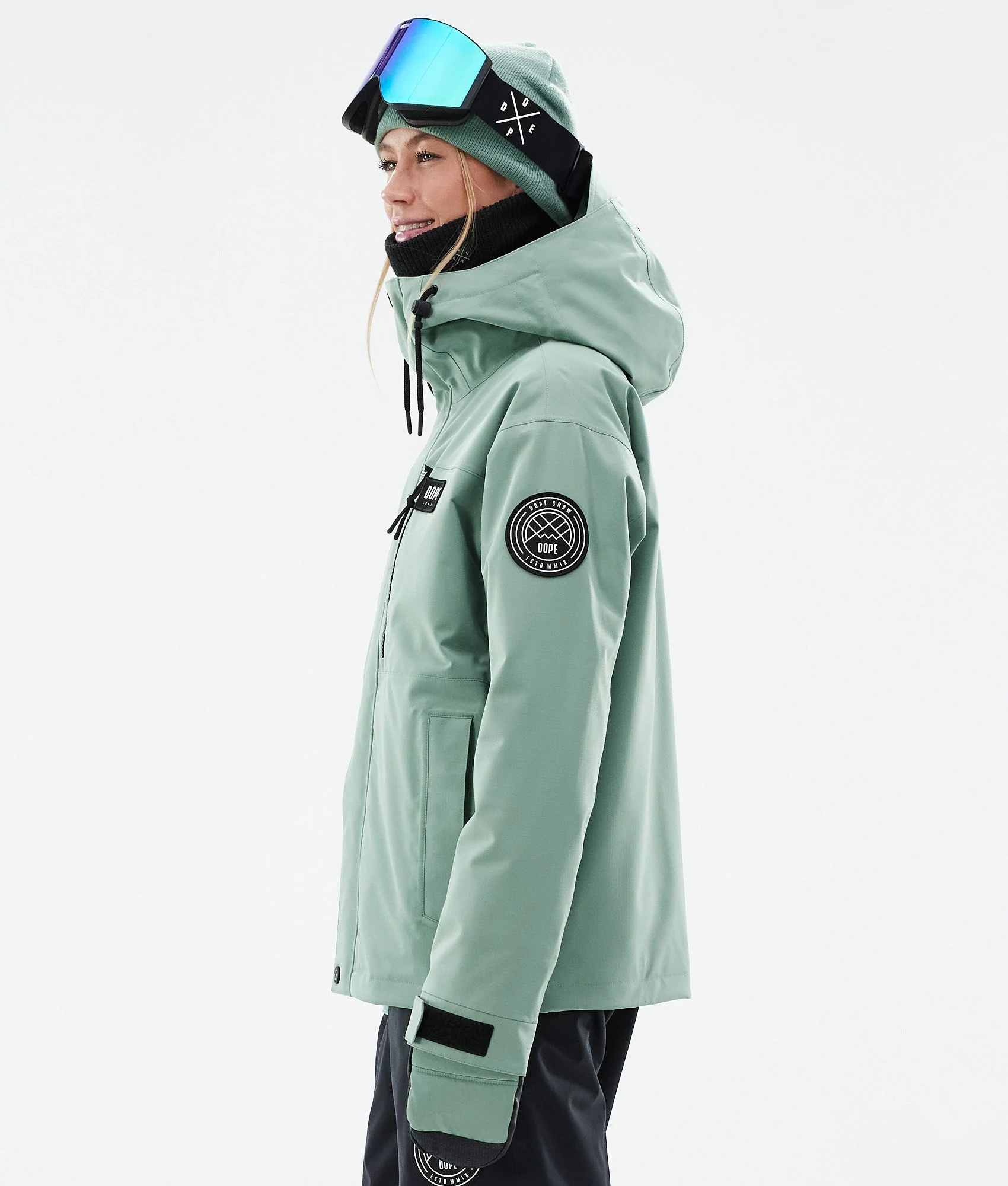Snowboard Jacket Women Faded Green