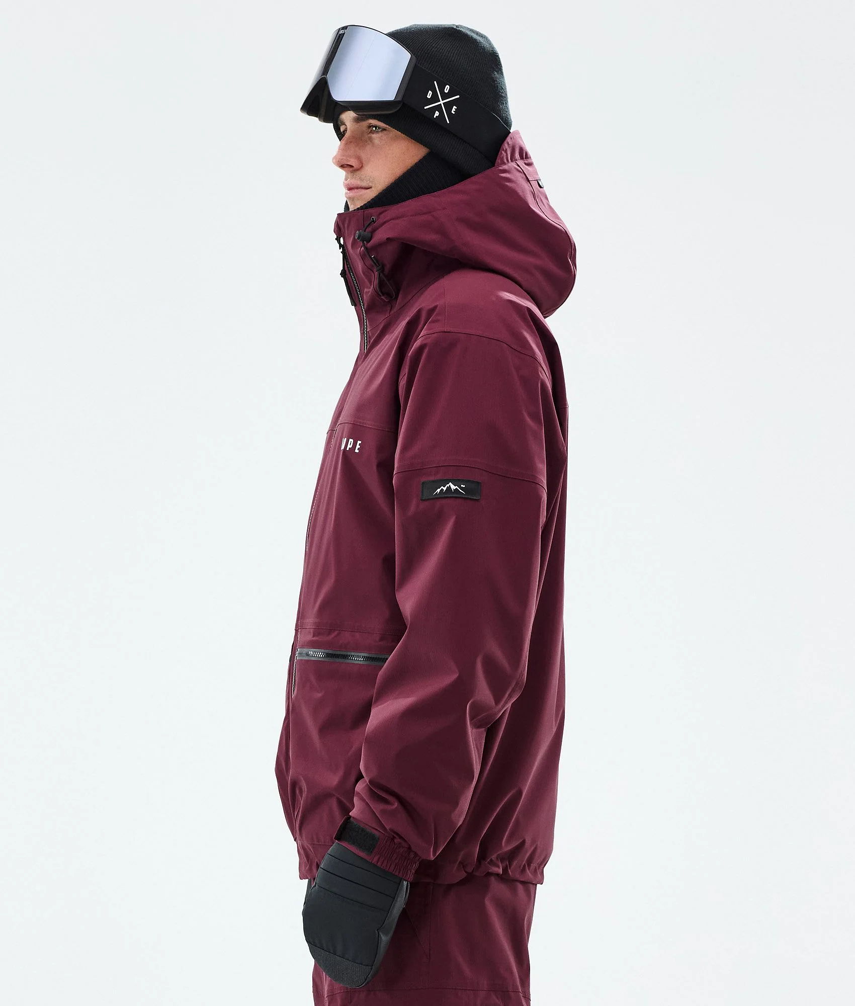 Snowboard Jacket Men Burgundy