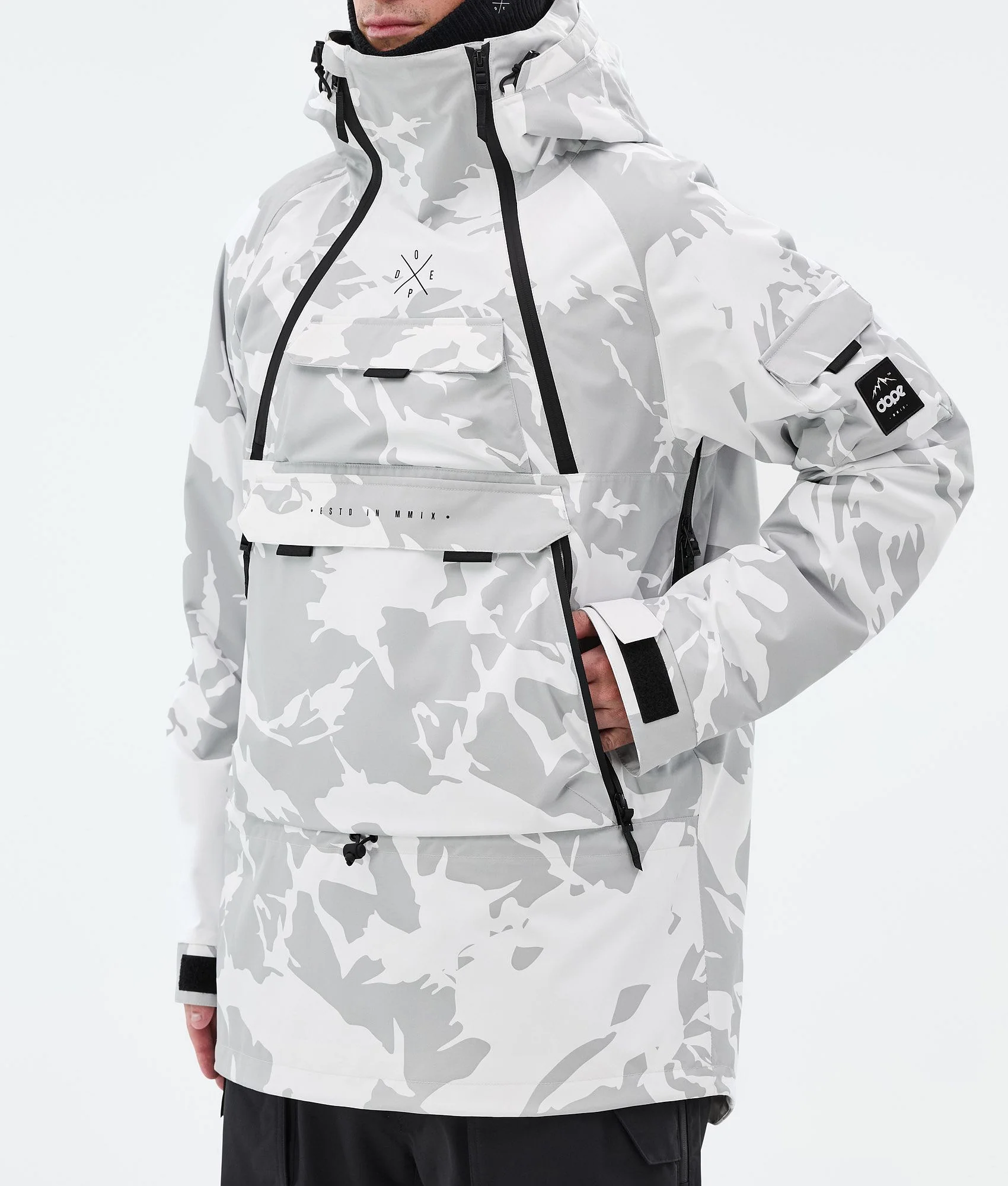 Snowboard Jacket Men Grey Camo