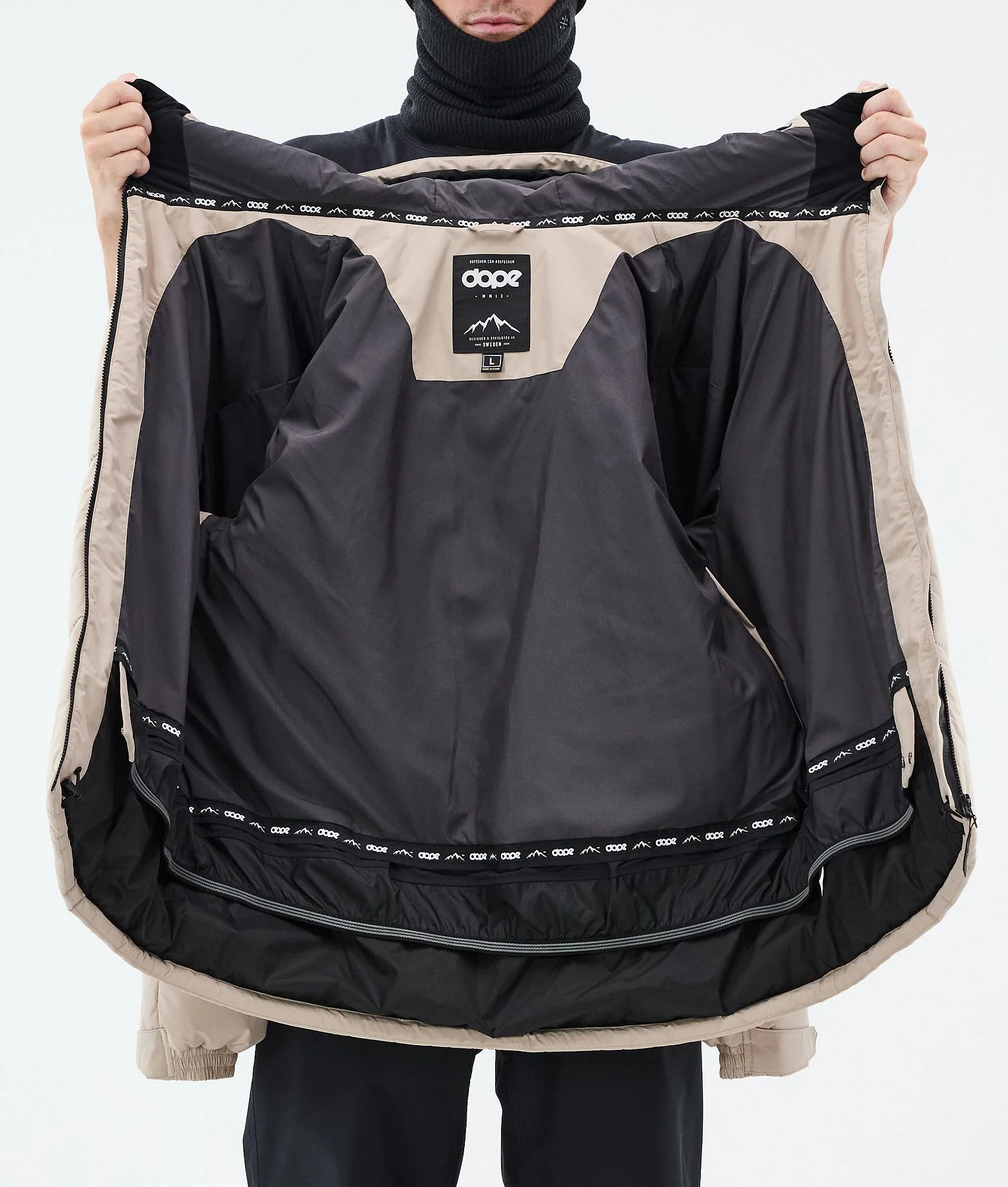 Snowboard Jacket Men Sand