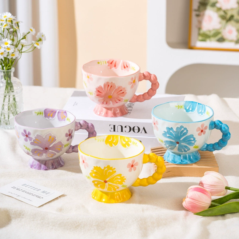Orange Pattern Ceramic Mug