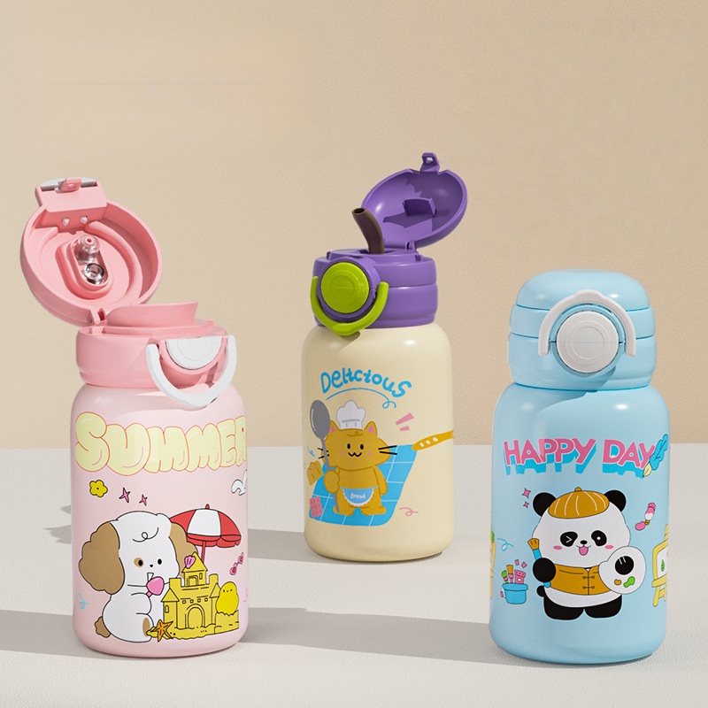 Panda Pattern Water Bottle