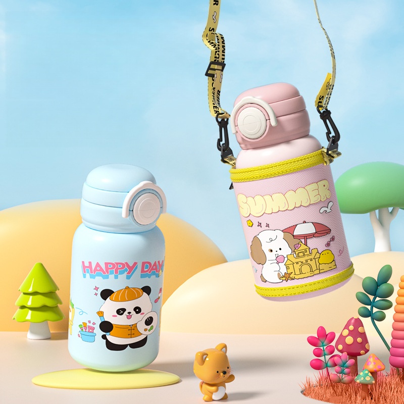 Panda Pattern Water Bottle