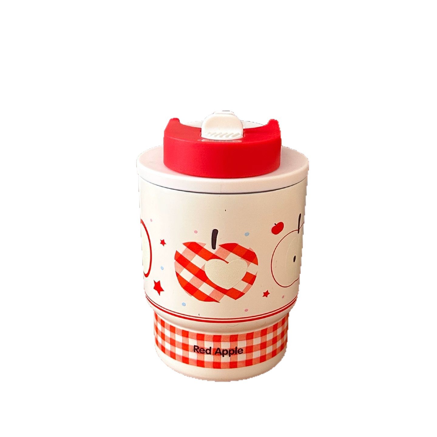 Red Apple Pattern Travel Mug