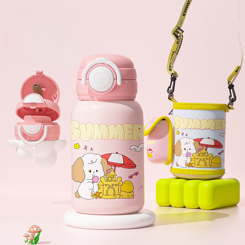 Panda Pattern Water Bottle