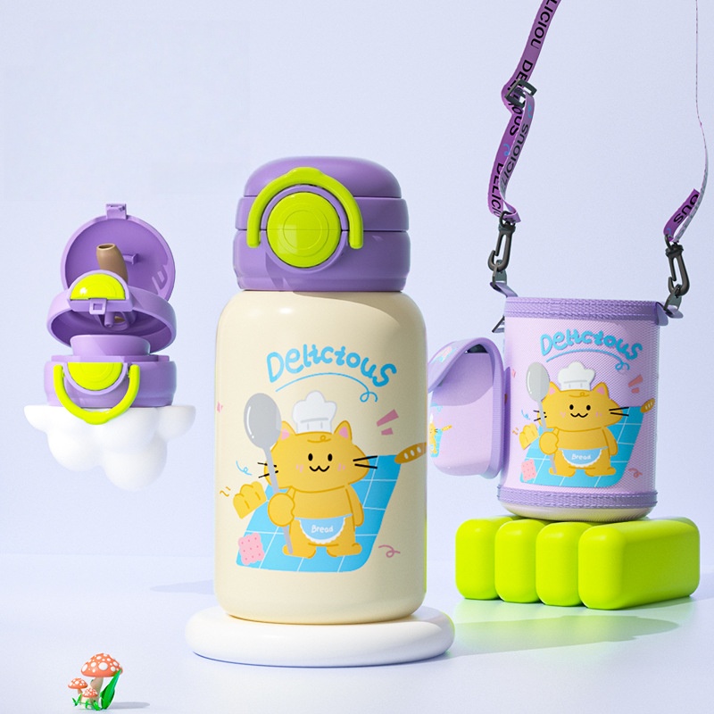 Panda Pattern Water Bottle