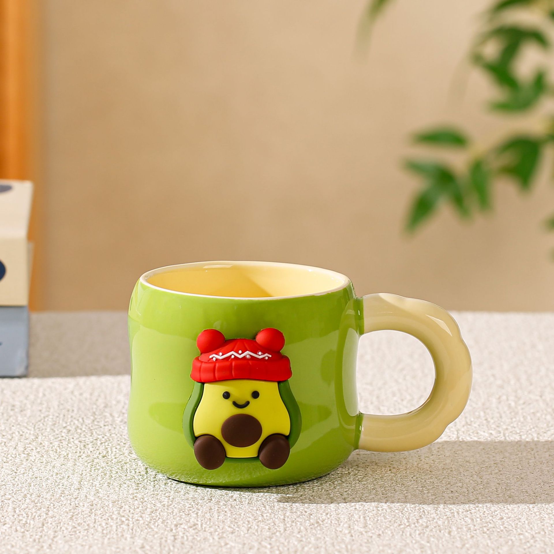 Avocado-Themed Ceramic Mug