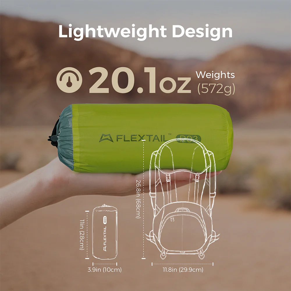 Tiny Sleeping Pad R03 AVS - 3.5 R-Value 3 Season Sleeping Pad with Pump