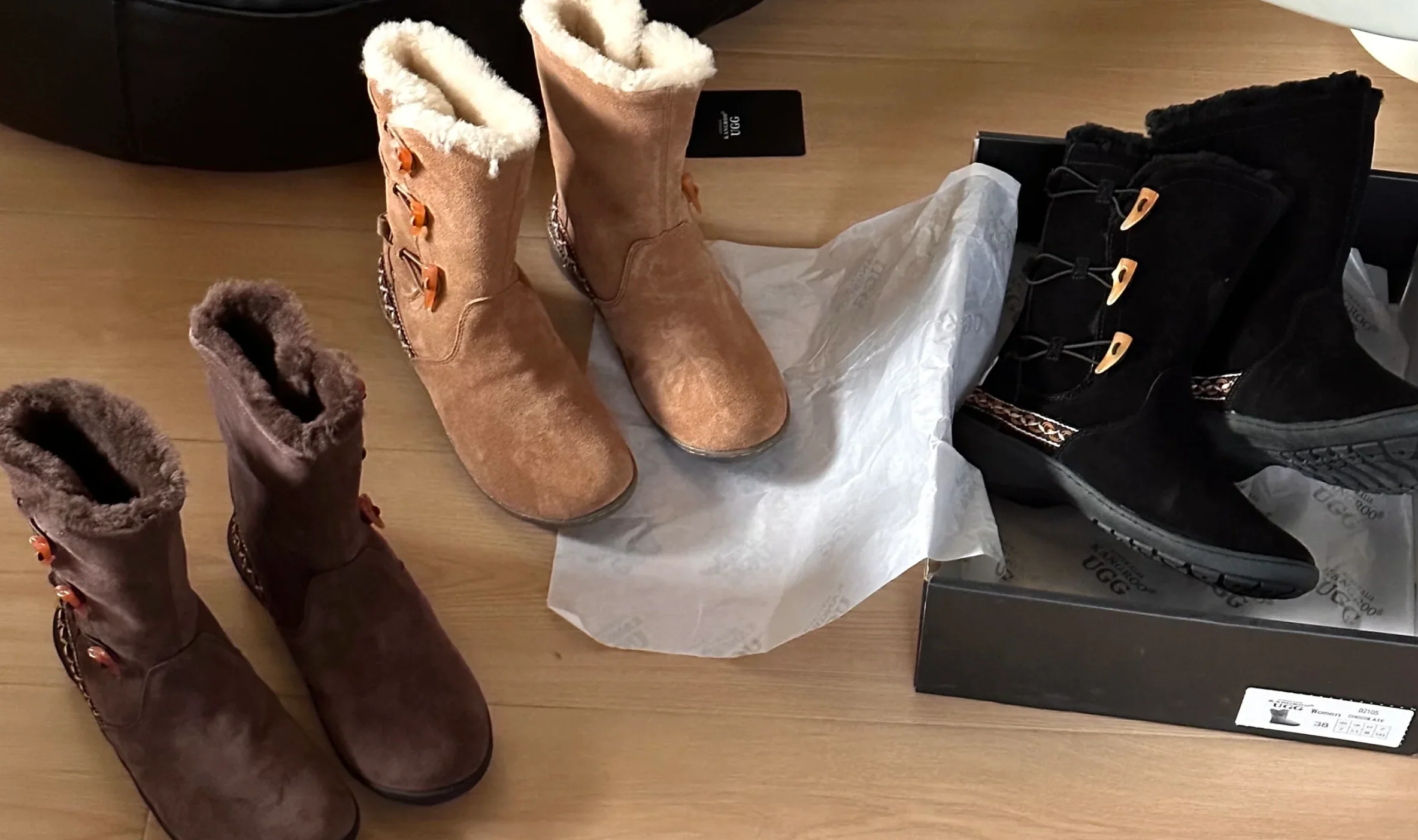 3 Hook Ugg Boots - Premium Sheepskin - Sheepskin Ugg Boots