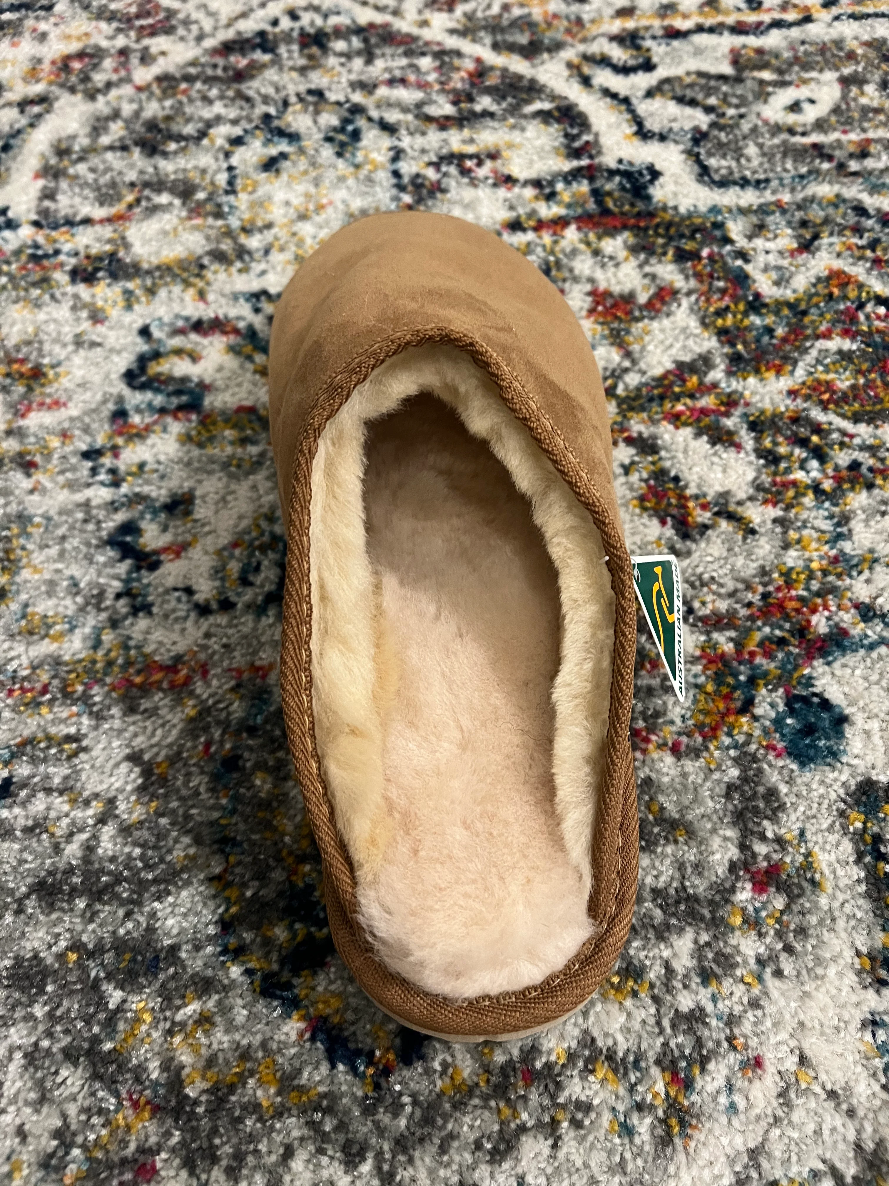 Mens Scuff Slippers - Australian Sheepskin - Eva Sole - Sheepskin Ugg Boots