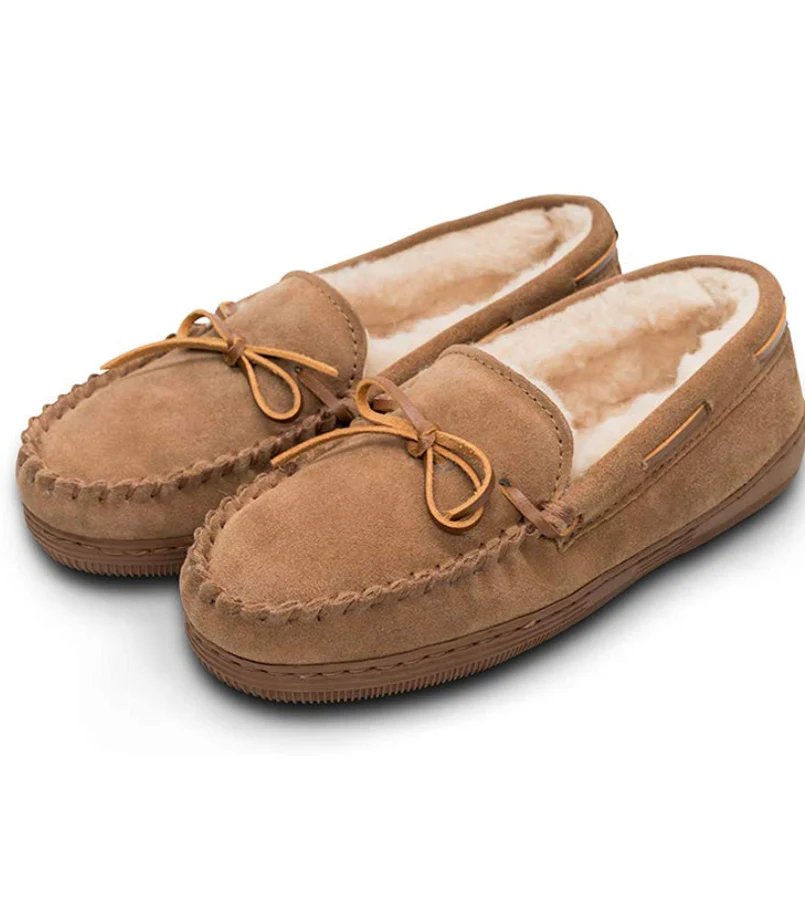 Outback Premium Sheepskin Moccasins Slippers -  Chestnut - Sheepskin Ugg Boots