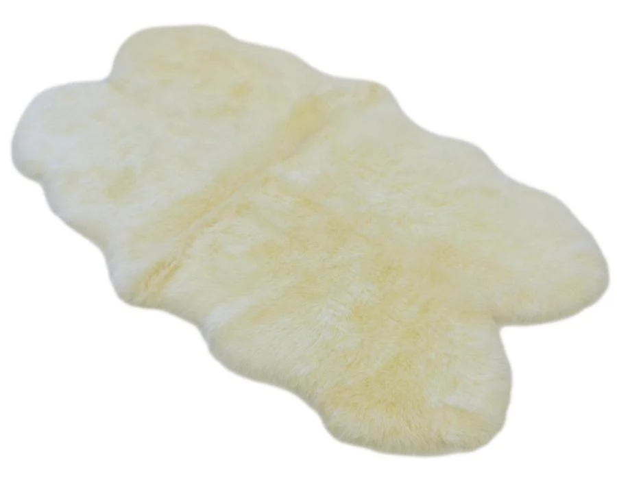 IVORY - QUAD SIZED (180X110CM) - LONG WOOL SHEEPSKIN RUG - AUSTRALIAN MERINO SHEEPSKIN - Sheepskin Ugg Boots