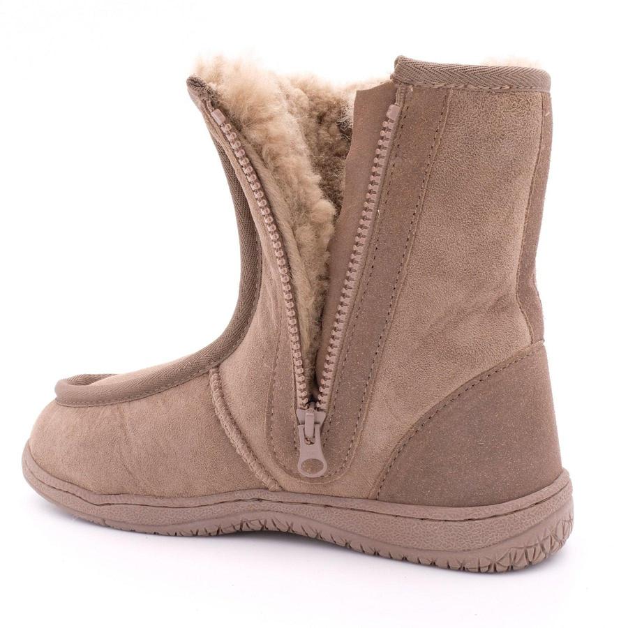 FLINDERS SIDE ZIPPER MEDICAL SHEEPSKIN UGG BOOT - PREMIUM AUSTRALIAN SHEEPSKIN - Sheepskin Ugg Boots