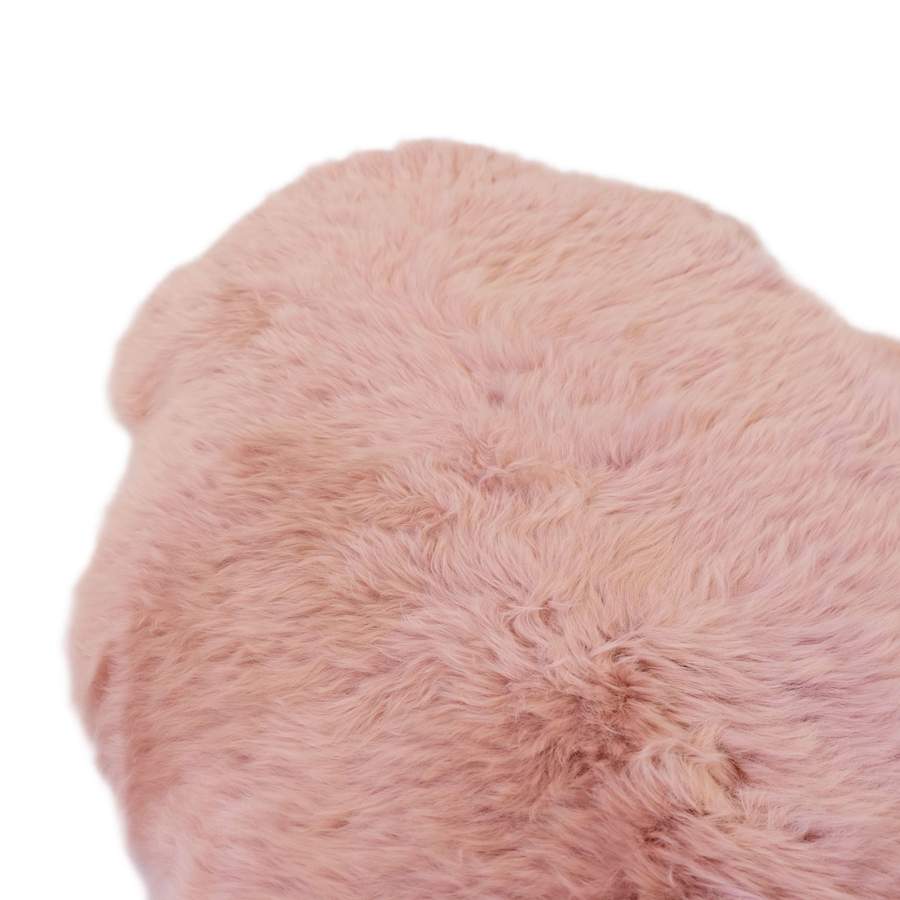 DUST PINK - LARGE SIZE - LONG WOOL SHEEPSKIN RUG - AUSTRALIAN MERINO SHEEPSKIN - Sheepskin Ugg Boots