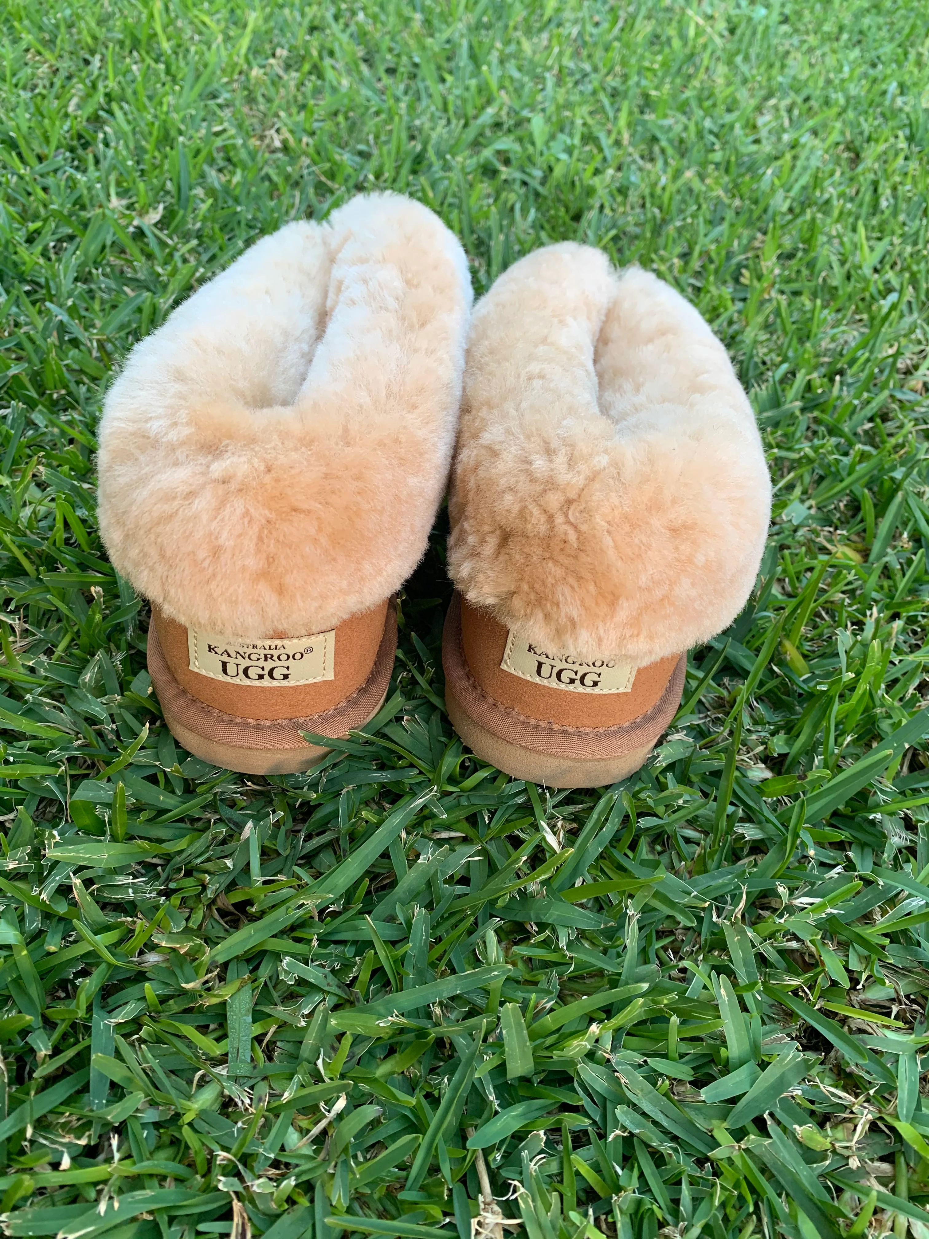 PRINCESS UGG SLIPPERS - 100% AUSTRALIAN SHEEPSKIN INDOOR SLIPPERS -  Camel - Sheepskin Ugg Boots
