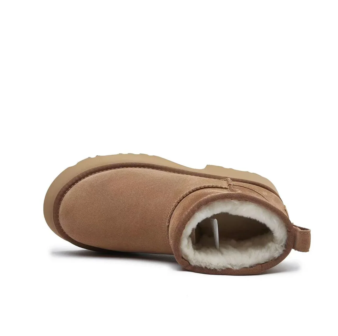 CLASSIC ULTRA MINI UGG – 6CM HEEL BLOCK SOLE – PREMIUM A-GRADE AUSTRALIAN DOUBLE-FACE SHEEPSKIN - Sheepskin Ugg Boots