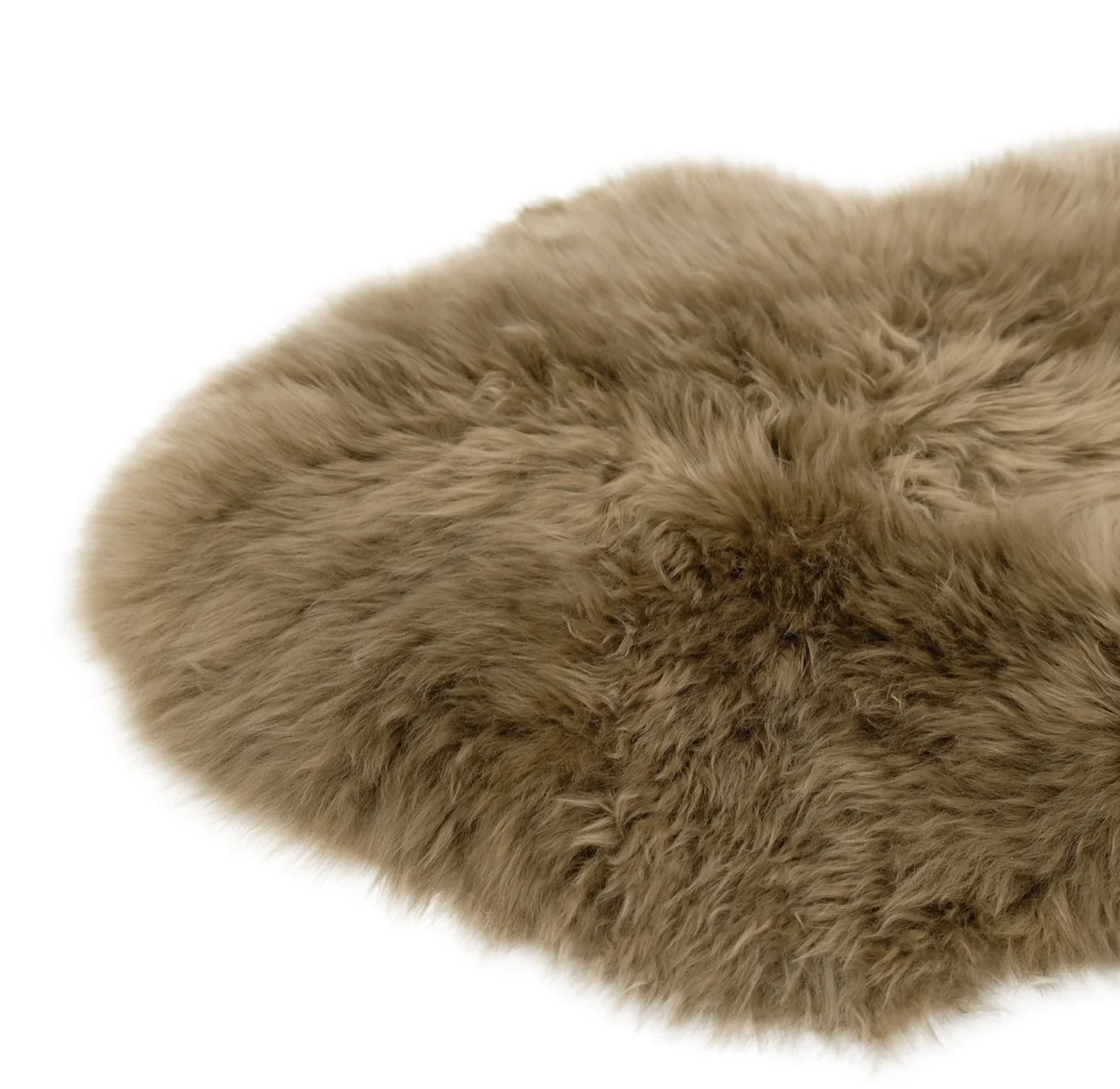 TAUPE - LARGE - LONG WOOL SHEEPSKIN RUG - AUSTRALIAN MERINO SHEEPSKIN - Sheepskin Ugg Boots