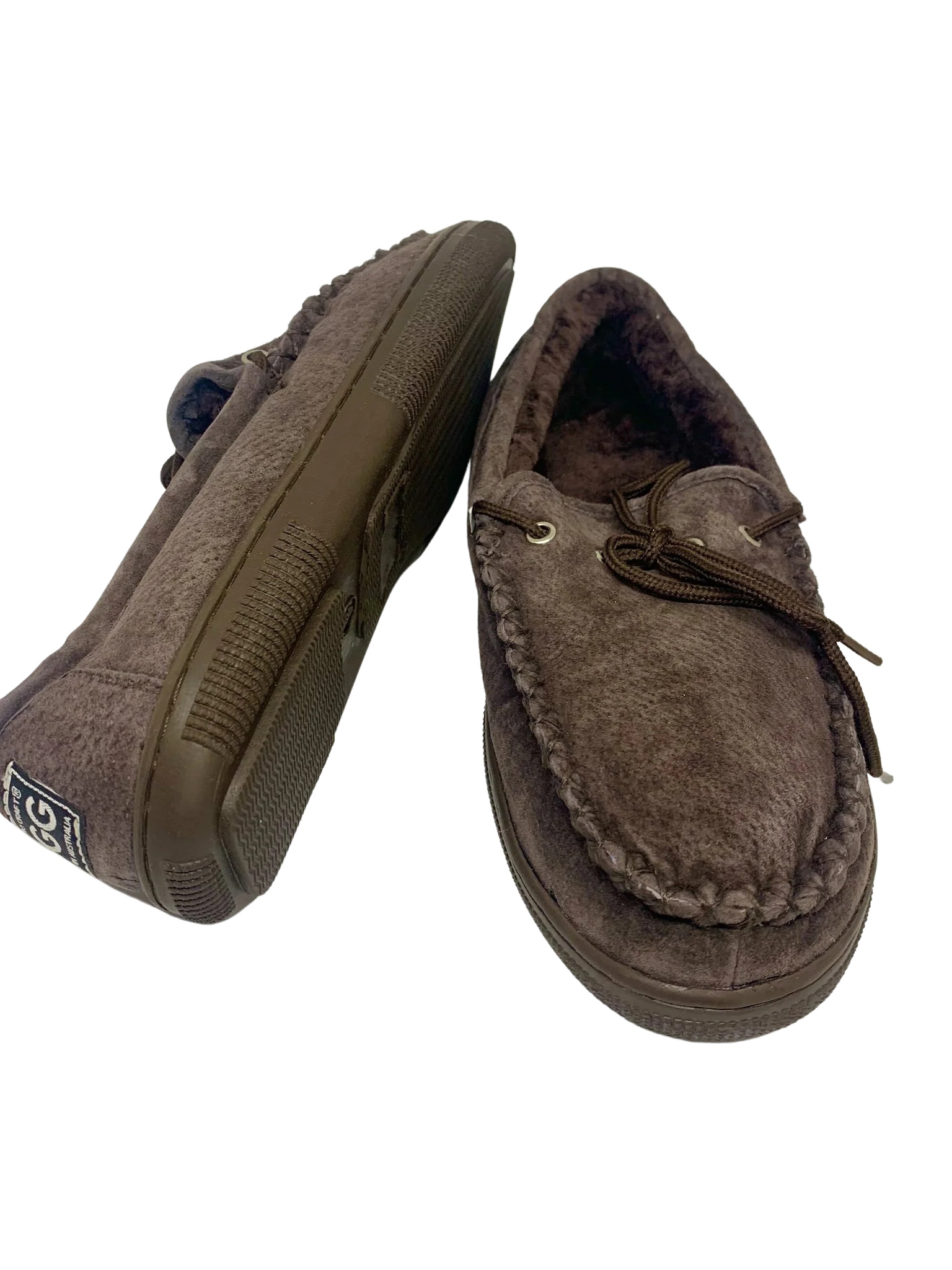 Outback Premium Sheepskin Moccasins Slippers - Chocolate - Sheepskin Ugg Boots