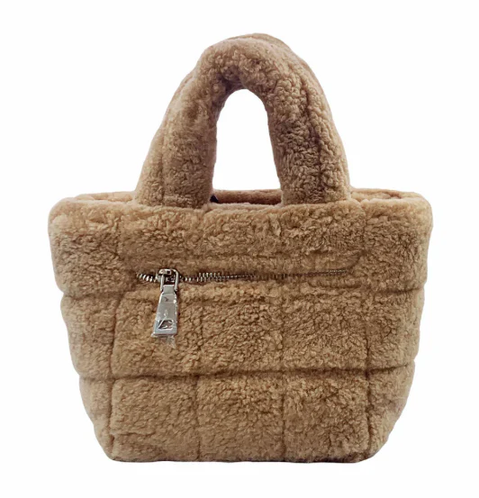 Kodiak Fluffy Sheepskin Tote Bag - Large - Sheepskin Ugg Boots