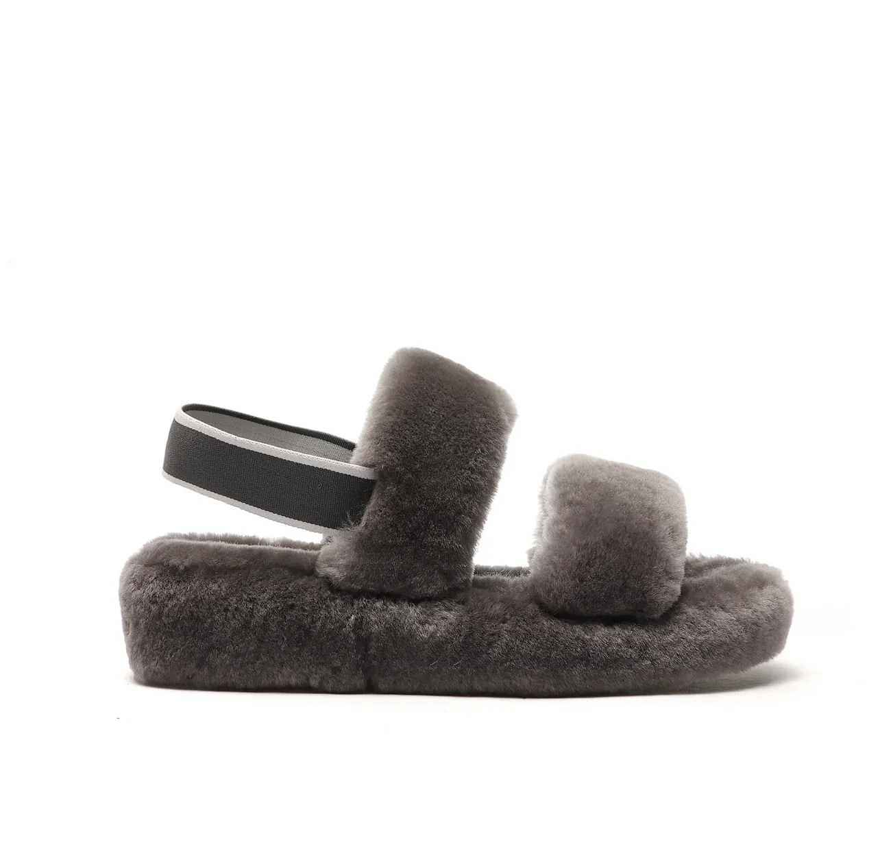 GEN - AUSTRALIAN SHEEPSKIN WOMEN'S SANDALS WITH ELASTIC STRAP - Sheepskin Ugg Boots