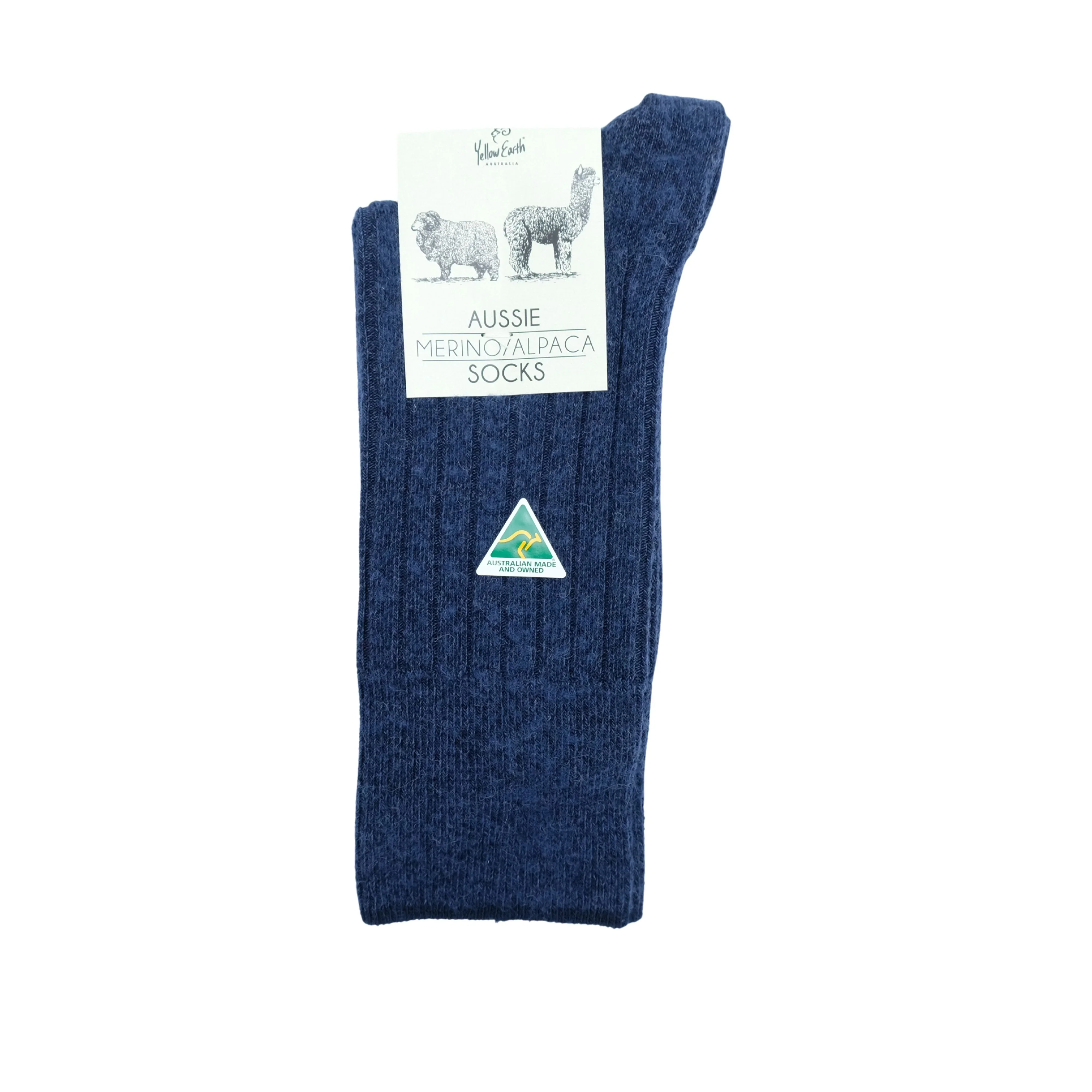 AUSTRALIAN MERINO & ALPACA WOOL BLEND SOCKS (MEDIUM) - MEN'S, WOMEN'S SUPER WARM SOCKS - Sheepskin Ugg Boots