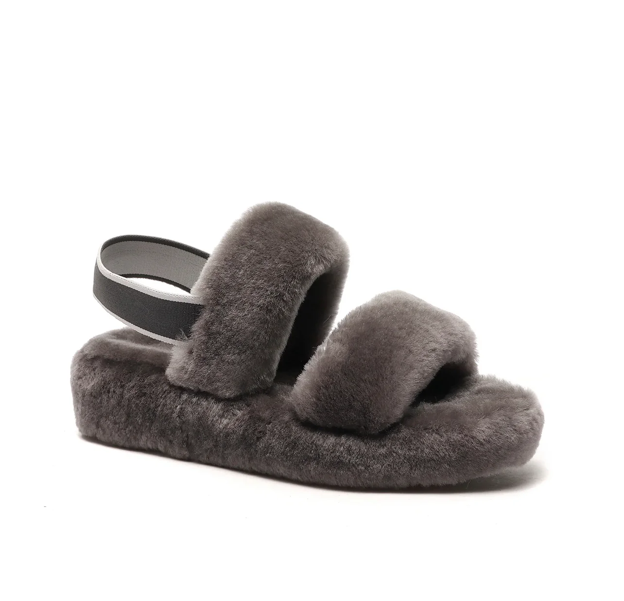 GEN - AUSTRALIAN SHEEPSKIN WOMEN'S SANDALS WITH ELASTIC STRAP - Sheepskin Ugg Boots