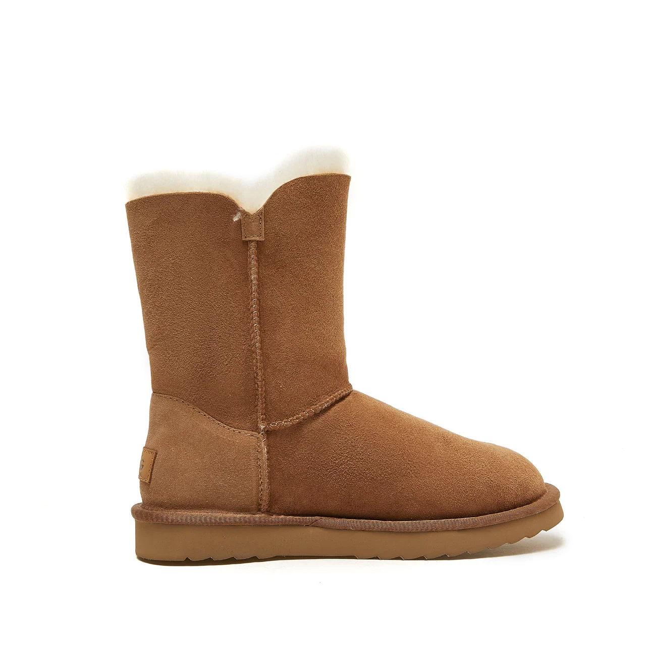 RILEY - WOMEN'S CLASSIC SIDE ZIP UGG BOOT - CHESTNUT - Sheepskin Ugg Boots