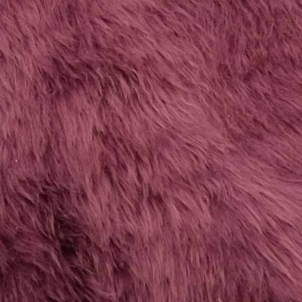 PLUM - DOUBLE LENGTH (180 X 65 CM) - LONG WOOL SHEEPSKIN RUG - AUSTRALIAN MERINO SHEEPSKIN - Sheepskin Ugg Boots