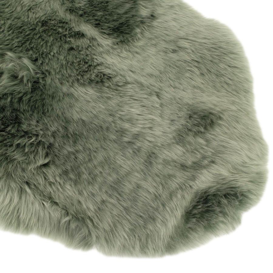 GREEN TEA - XXL - GREEN LONG WOOL SHEEPSKIN RUG - AUSTRALIAN MERINO SHEEPSKIN - Sheepskin Ugg Boots