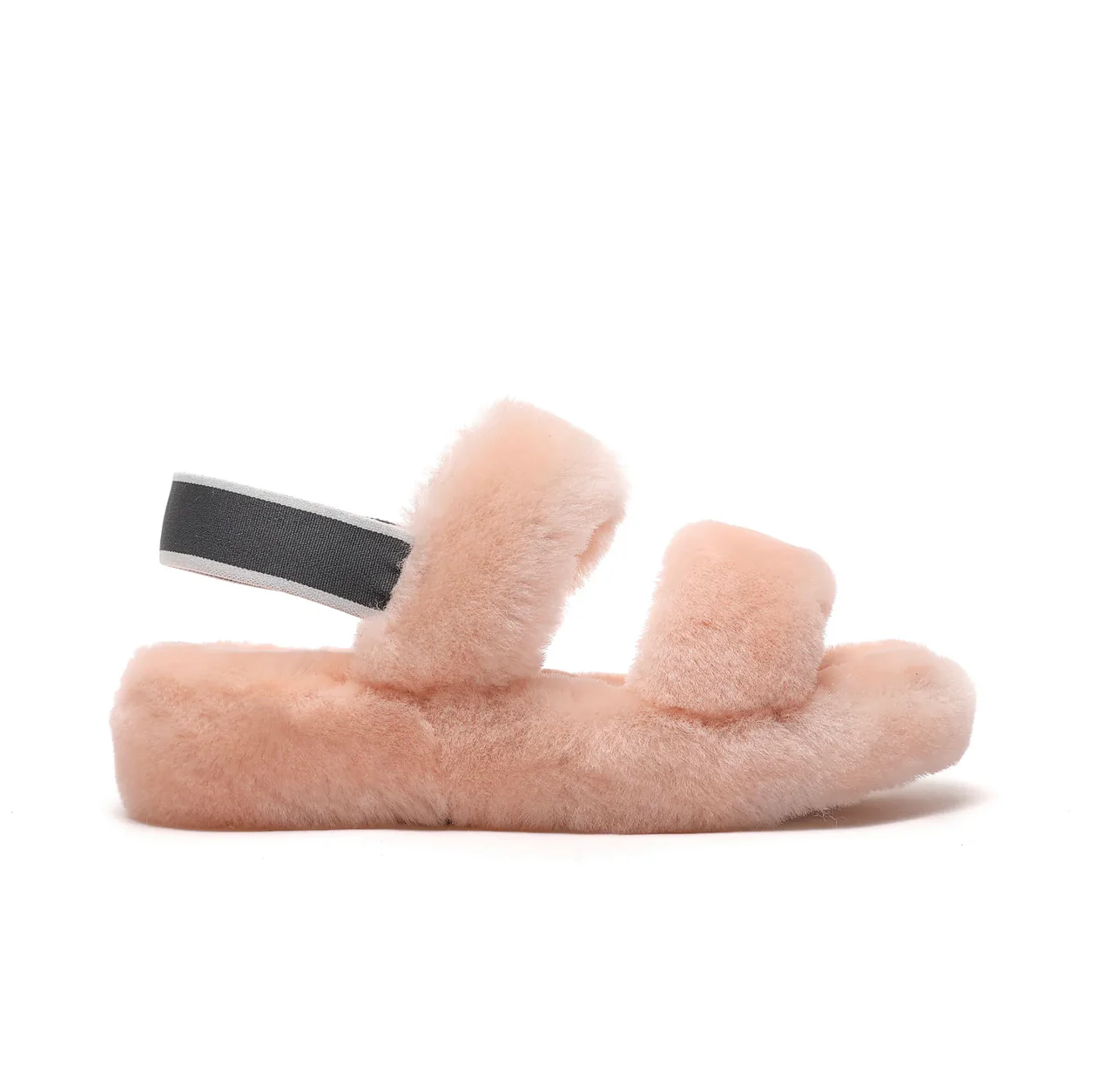 GEN - AUSTRALIAN SHEEPSKIN WOMEN'S SANDALS WITH ELASTIC STRAP - Sheepskin Ugg Boots