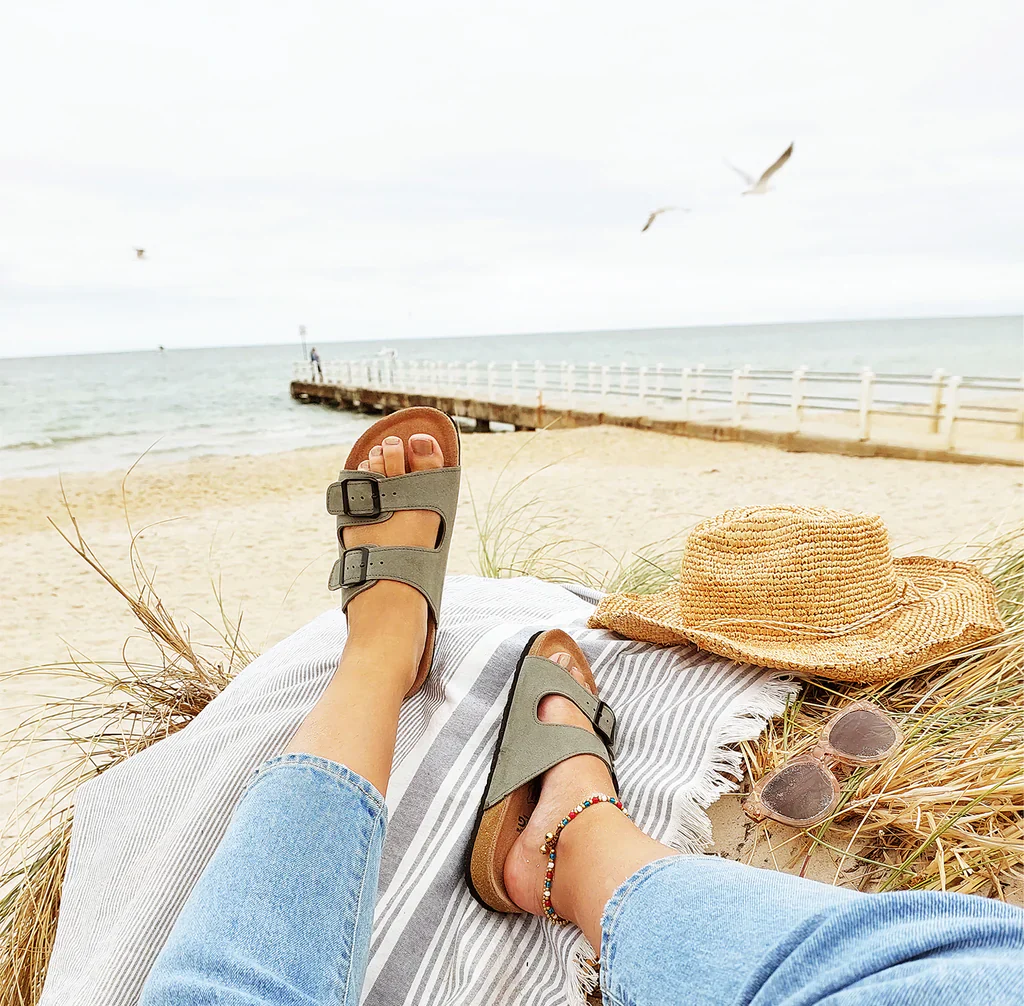 Roman Suede Ugg Sandals - Sheepskin Ugg Boots