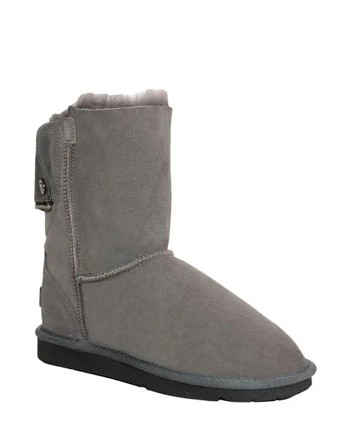 Tundra Australian Made Sheepskin UGG Boots with Knit Collar & Back Zip – Premium Double-Faced Sheepskin Women’s Winter Footwear - Sheepskin Ugg Boots