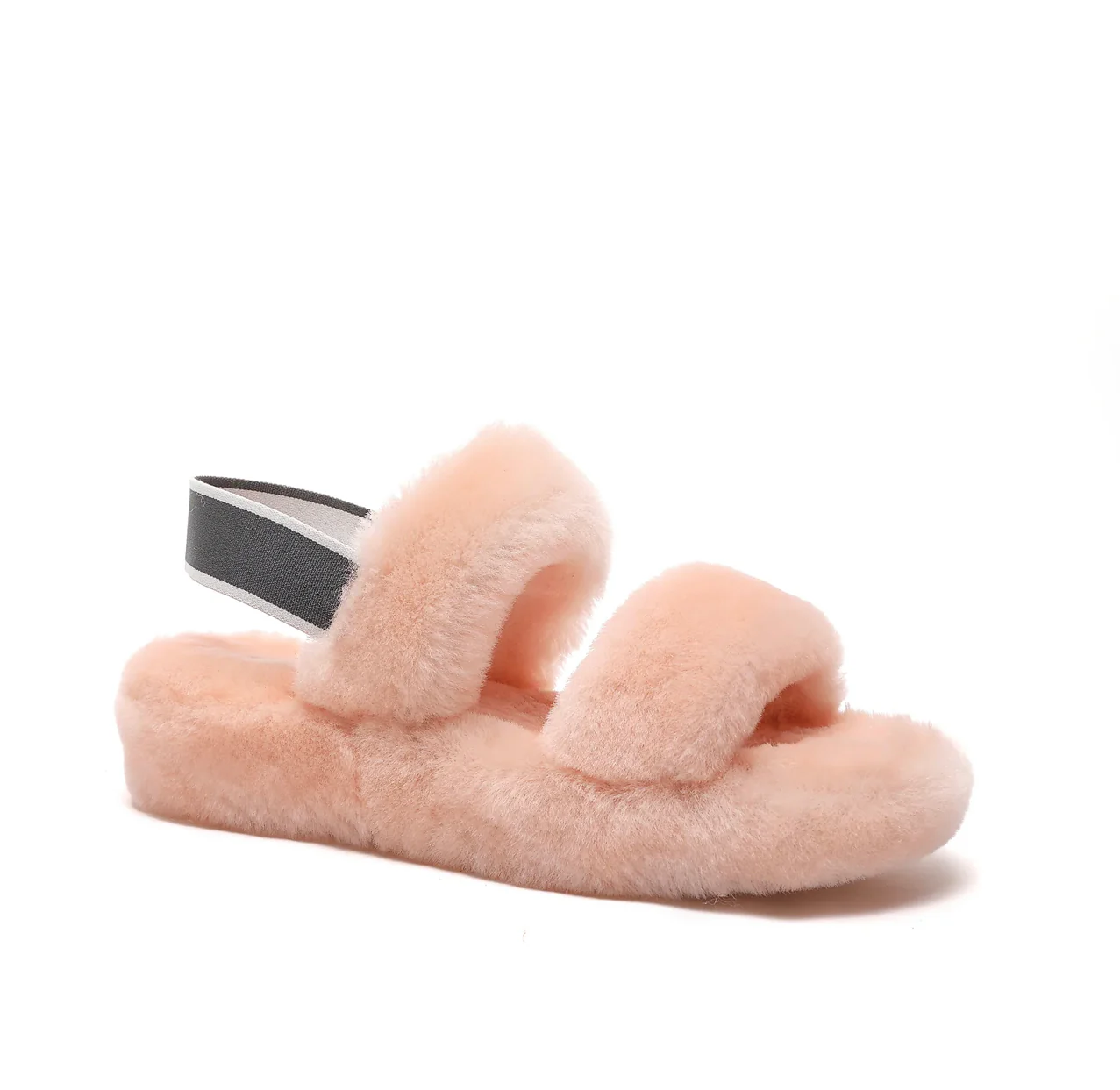 GEN - AUSTRALIAN SHEEPSKIN WOMEN'S SANDALS WITH ELASTIC STRAP - Sheepskin Ugg Boots