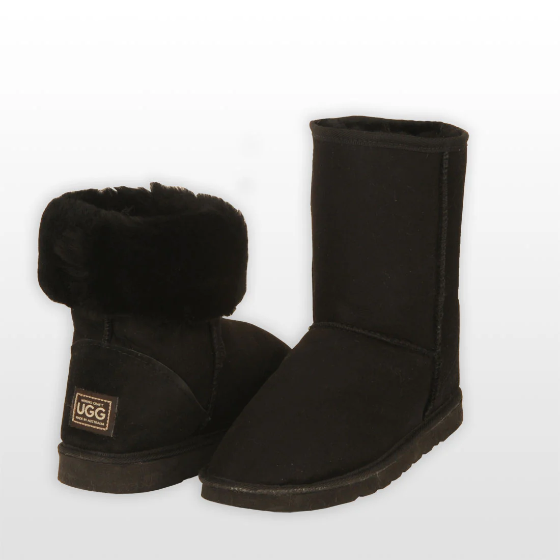 Classic Short Ugg Boots - Black - 100% Genuine Australian Sheepskin - Sheepskin Ugg Boots
