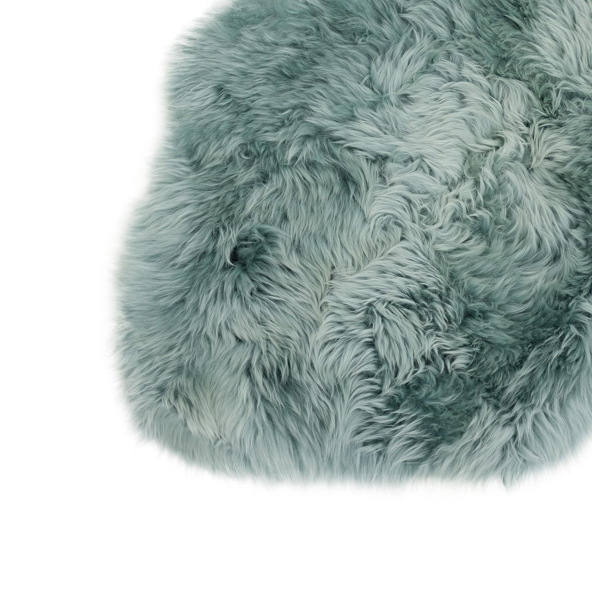SHEEPSKIN RUG - MINT GREEN - SUPER DOUBLE LENGTH (200X60-65CM) - LONG WOOL AUSTRALIAN MERINO SHEEPSKIN - Sheepskin Ugg Boots