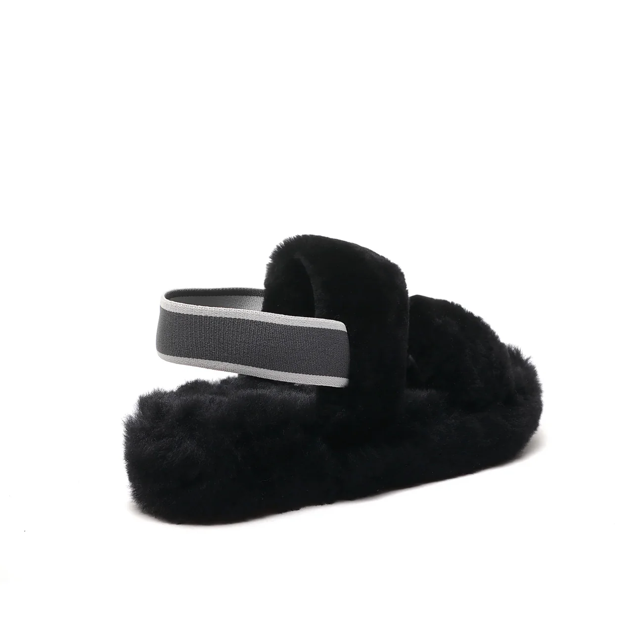 GEN - AUSTRALIAN SHEEPSKIN WOMEN'S SANDALS WITH ELASTIC STRAP - Sheepskin Ugg Boots