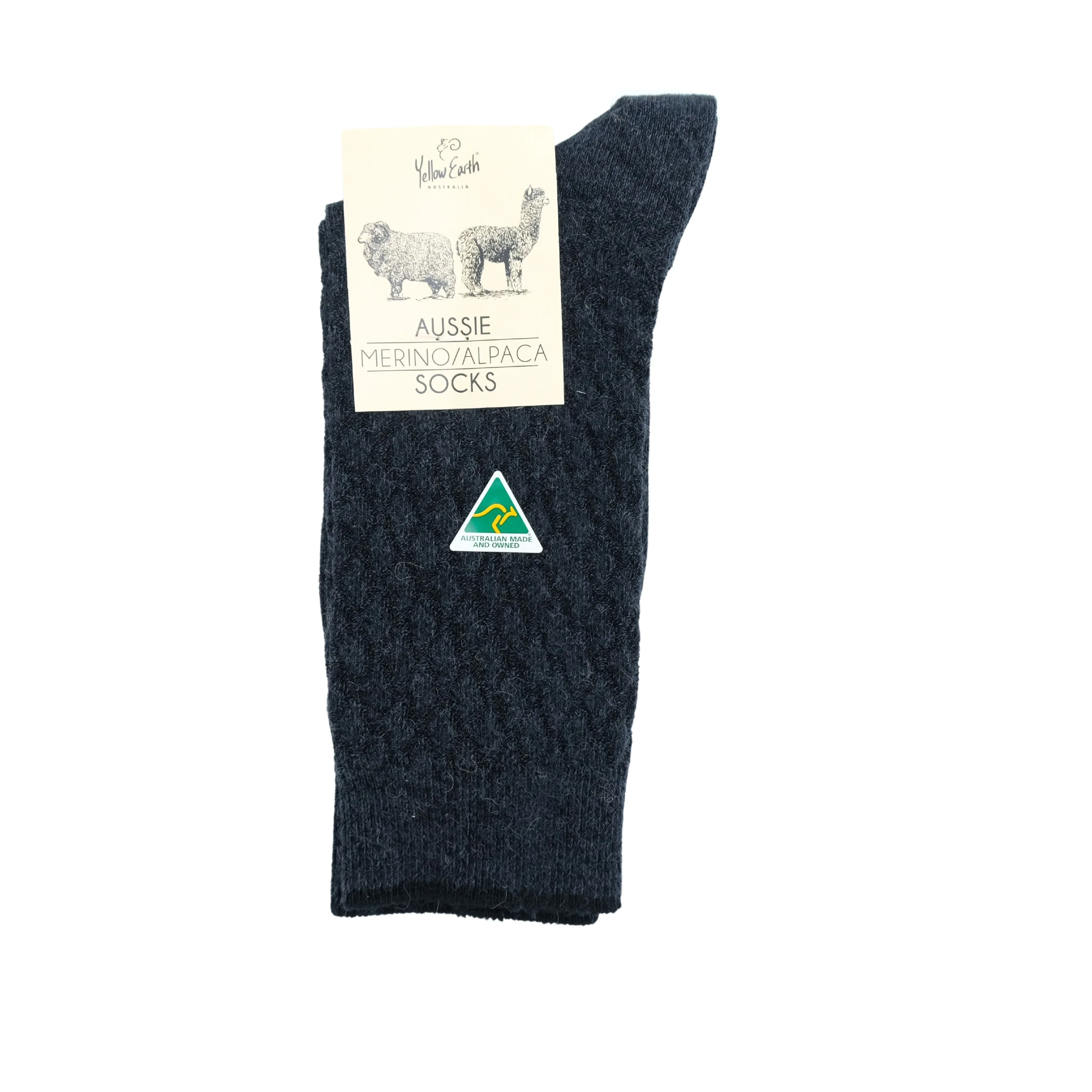 AUSTRALIAN MERINO & ALPACA WOOL BLEND SOCKS (SMALL) - MEN'S, WOMEN'S SUPER WARM SOCKS - Sheepskin Ugg Boots