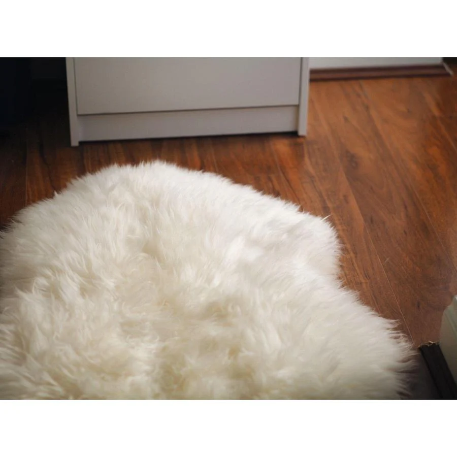 IVORY LARGE LONG WOOL SHEEPSKIN RUG - AUSTRALIAN MERINO SHEEPSKIN - Sheepskin Ugg Boots