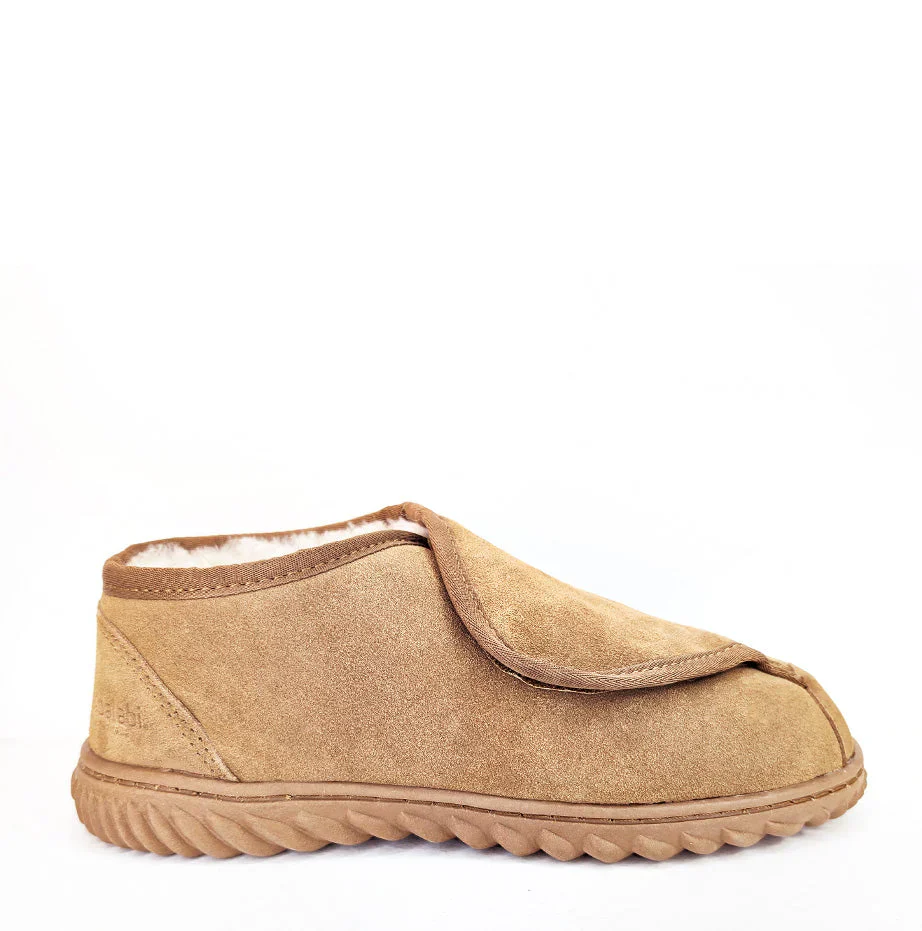 Fred Velcro Slippers - Sheepskin Ugg Boots