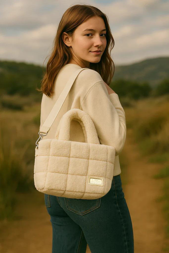 Kodiak Fluffy Sheepskin Tote Bag - Large - Sheepskin Ugg Boots