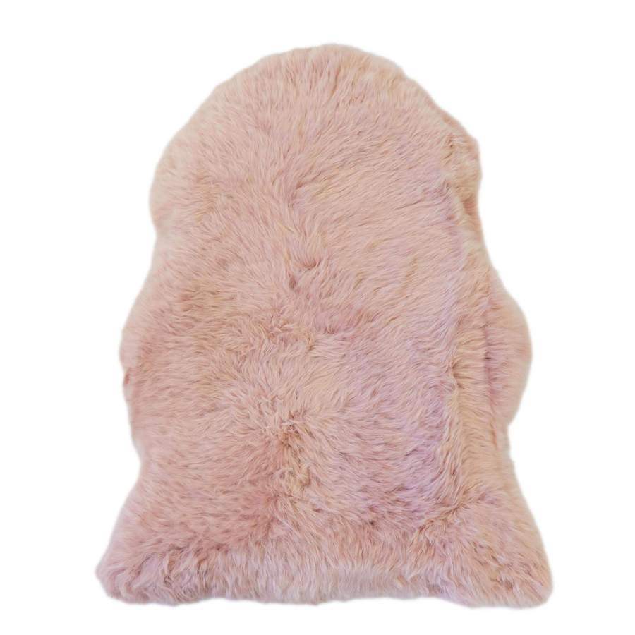 DUST PINK - XXL - LONG WOOL SHEEPSKIN RUG - AUSTRALIAN MERINO SHEEPSKIN - Sheepskin Ugg Boots