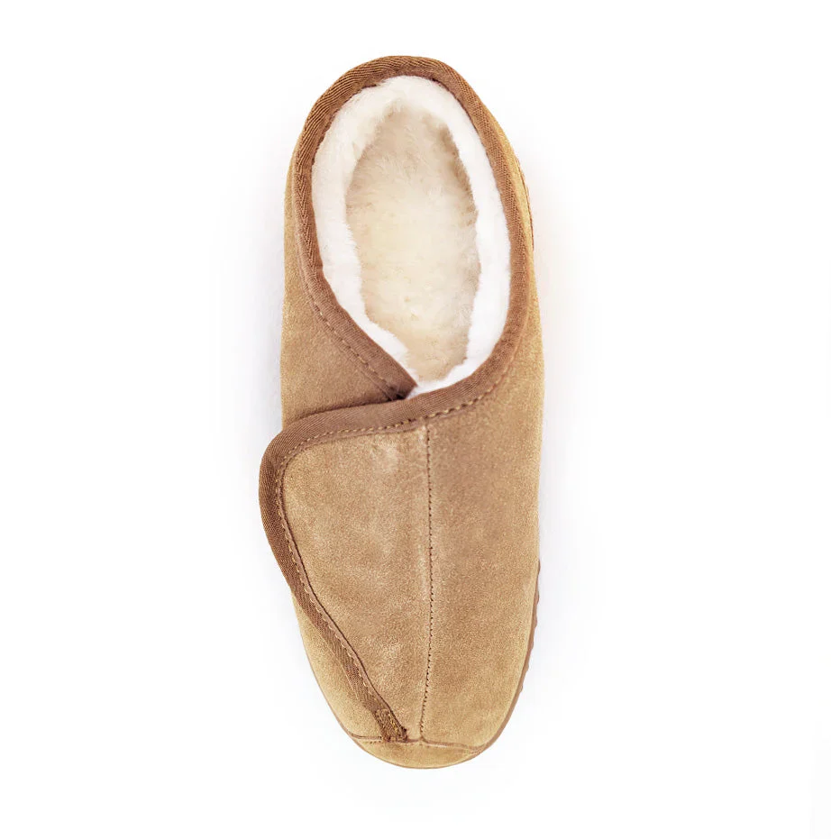 Fred Velcro Slippers - Sheepskin Ugg Boots