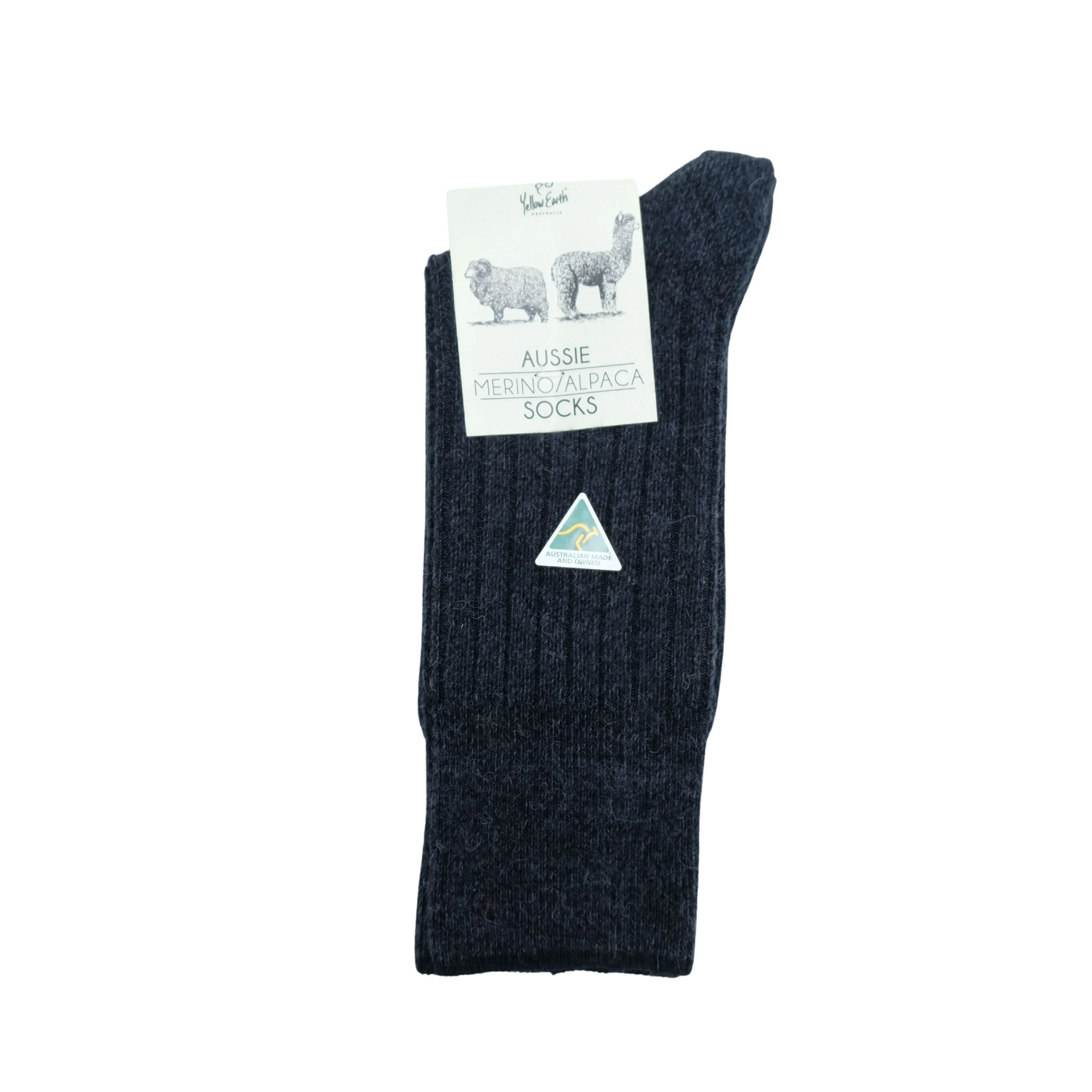 AUSTRALIAN MERINO & ALPACA WOOL BLEND SOCKS (MEDIUM) - MEN'S, WOMEN'S SUPER WARM SOCKS - Sheepskin Ugg Boots