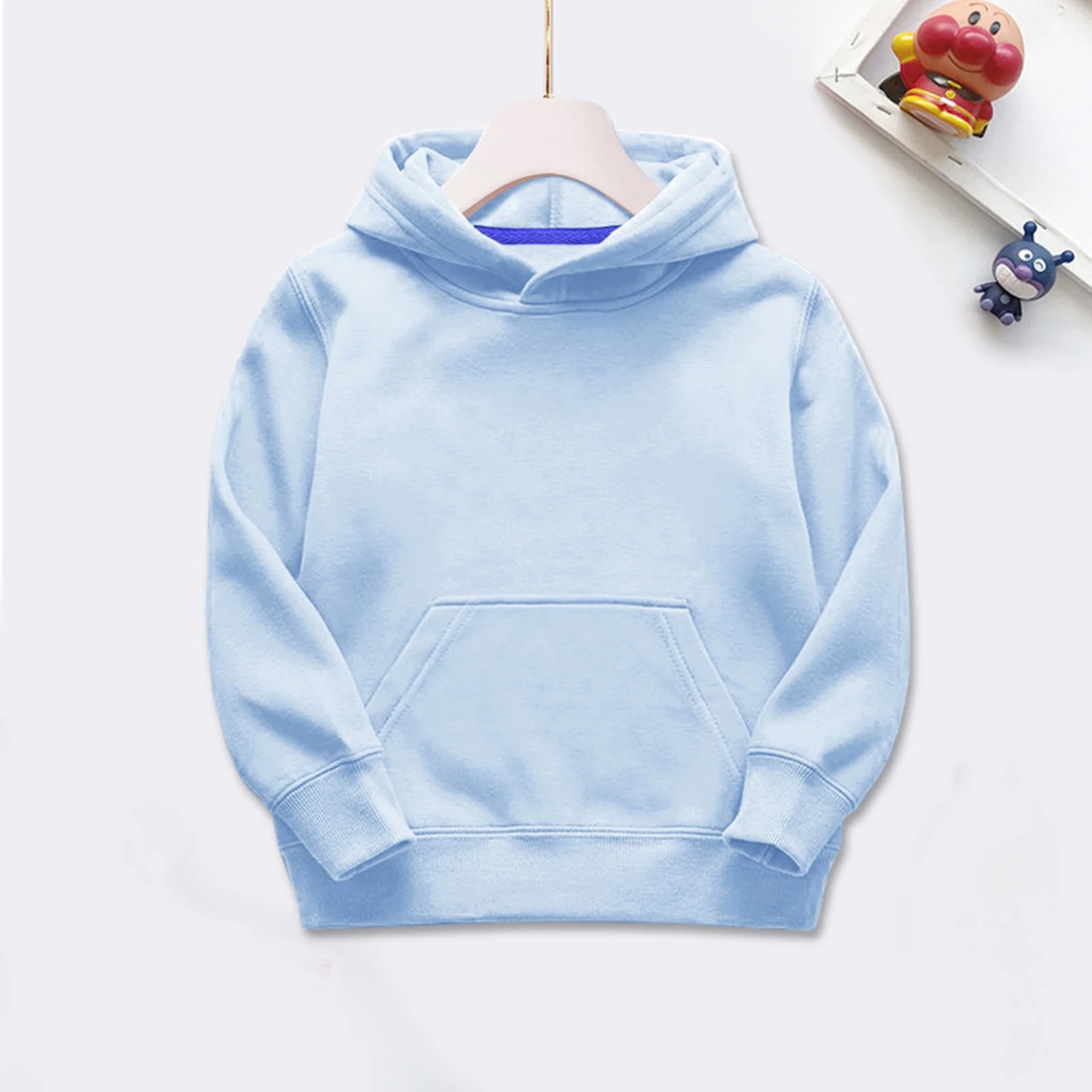 Unbranded Girls' sweatshirts trending Girls Hooded Pullover Long Sleeve Patchwork Sweatshirt Warm Soft Comfortable Blouse tops for toddler Kids Outerwear BU2 5-6 Years