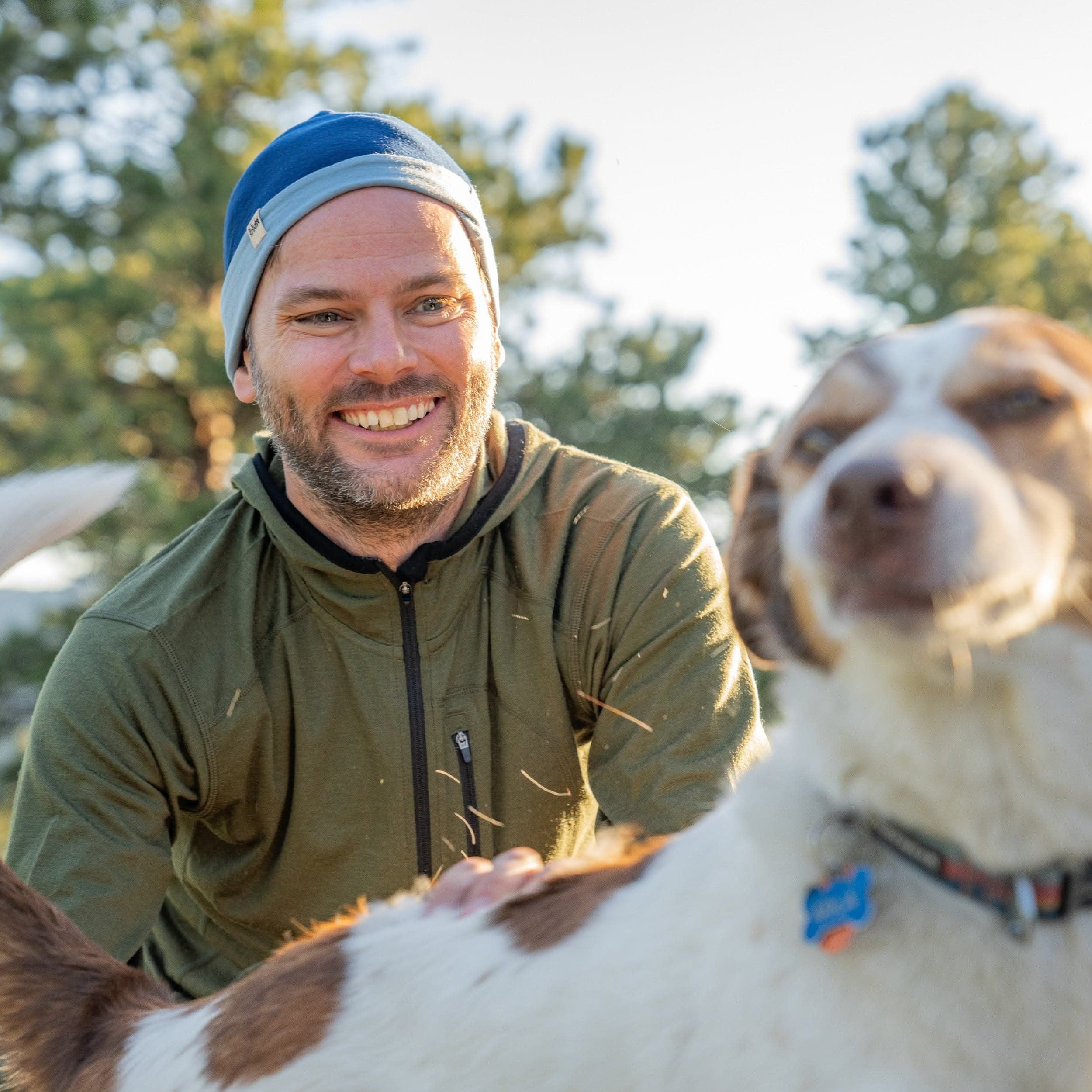 Men's Wool 1/4 Zip Merino Sun Hoodie - Microweight