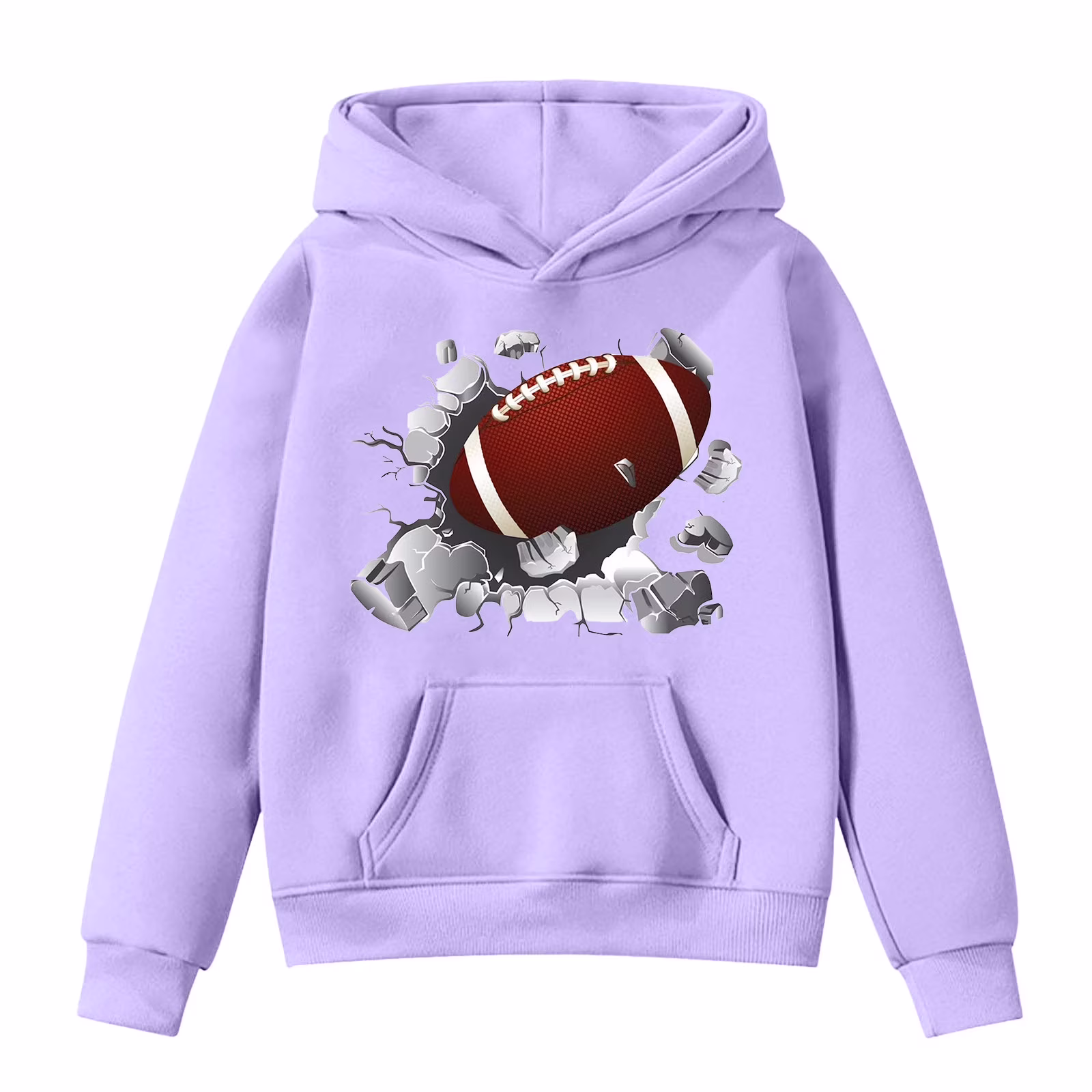 Girls Sweatshirts for Childrens Trendy Toddler Kids Football Fans Teen Player Sports Retro Kids Boys Rugby Pullover Hoodie Top